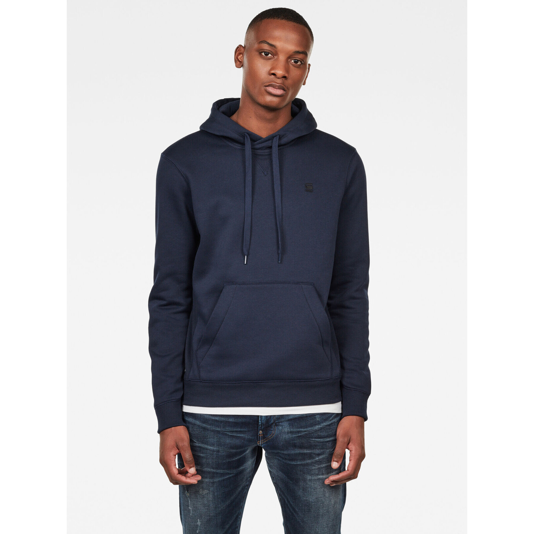 G-Star Raw Mikina Premium Core D16121-C235-6067 Tmavomodrá Regular Fit - Pepit.sk