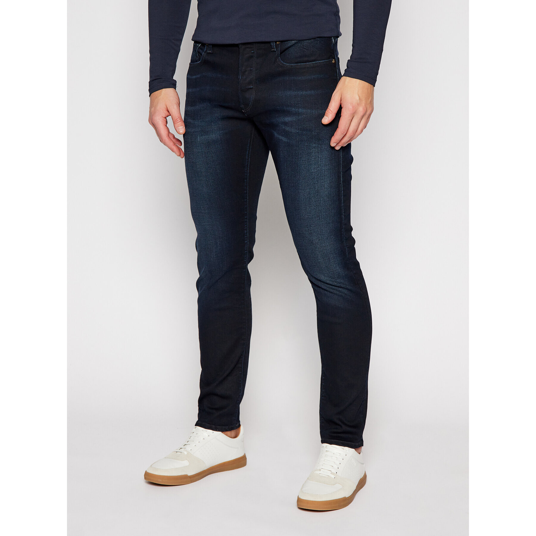 G-Star Raw Slim fit džínsy 3301 51001-5245-89 Tmavomodrá Slim Fit - Pepit.sk