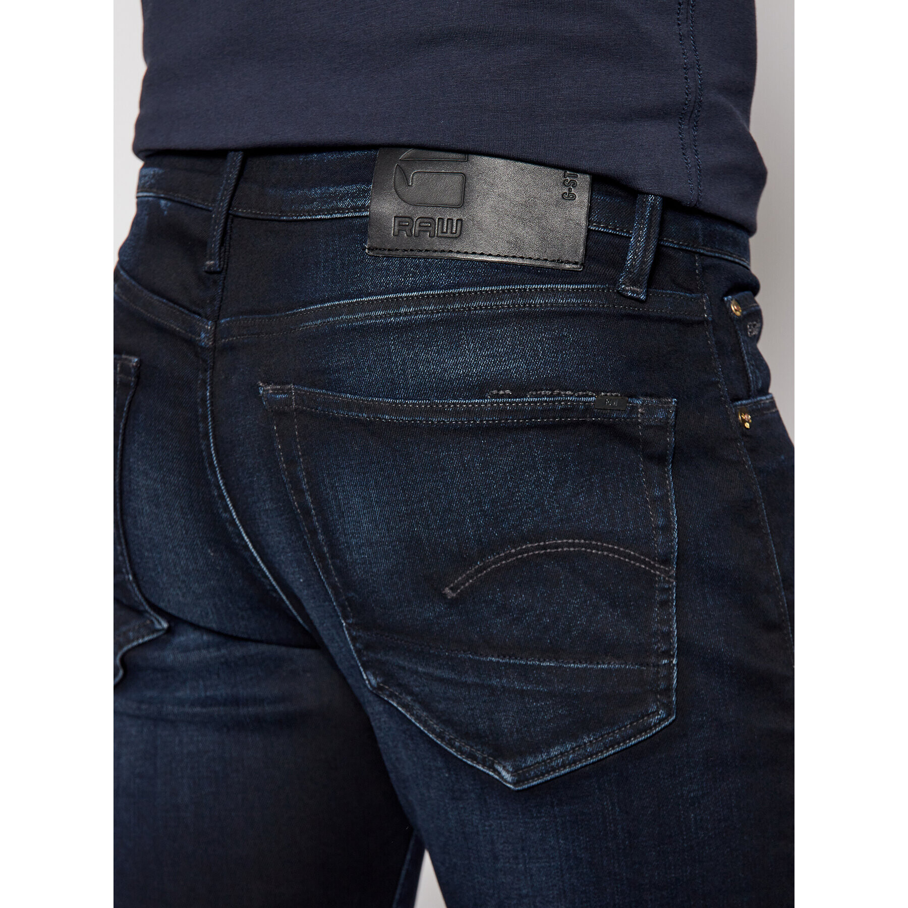 G-Star Raw Slim fit džínsy 3301 51001-5245-89 Tmavomodrá Slim Fit - Pepit.sk