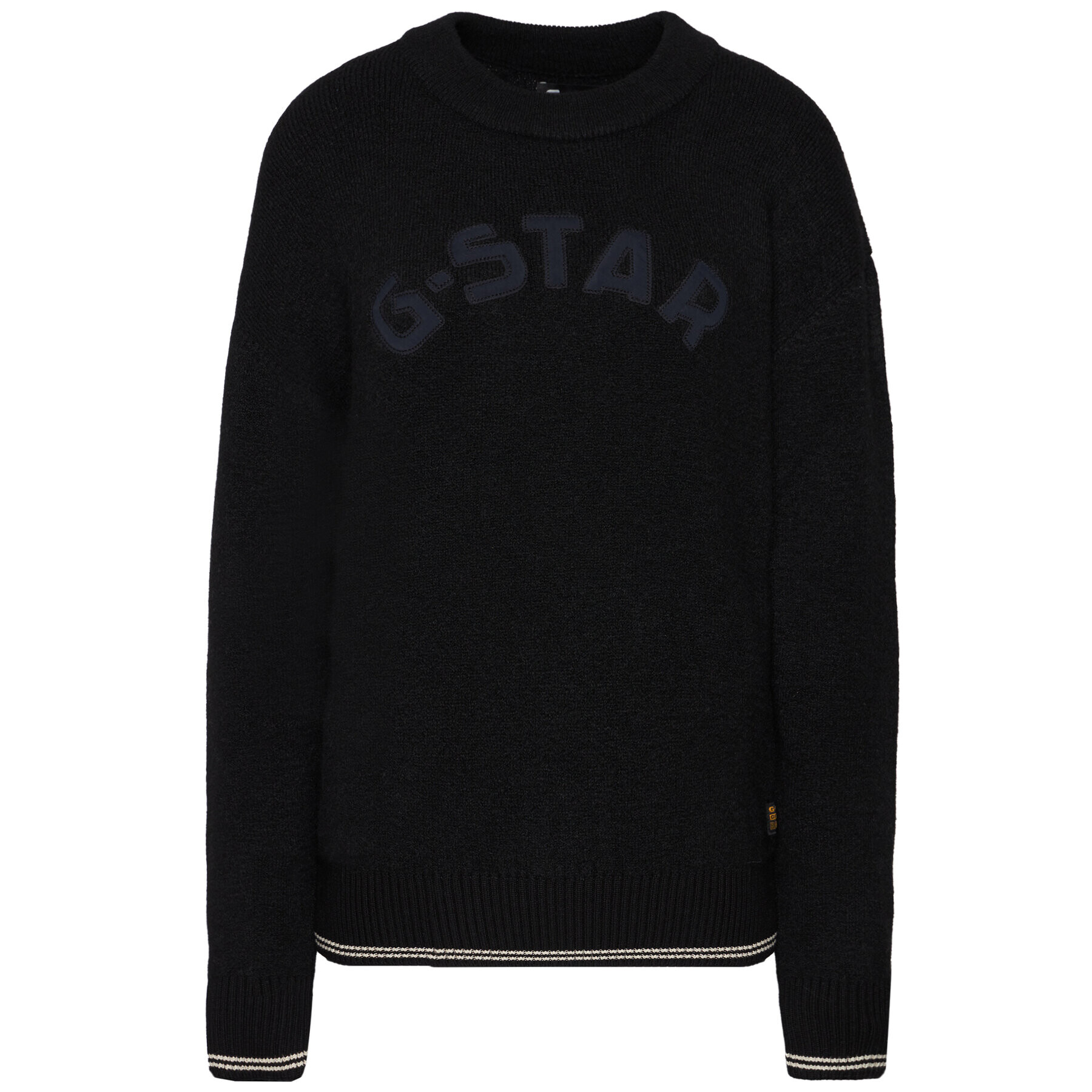 G-Star Raw Sveter College D17750-C459-6484 Čierna Loose Fit - Pepit.sk