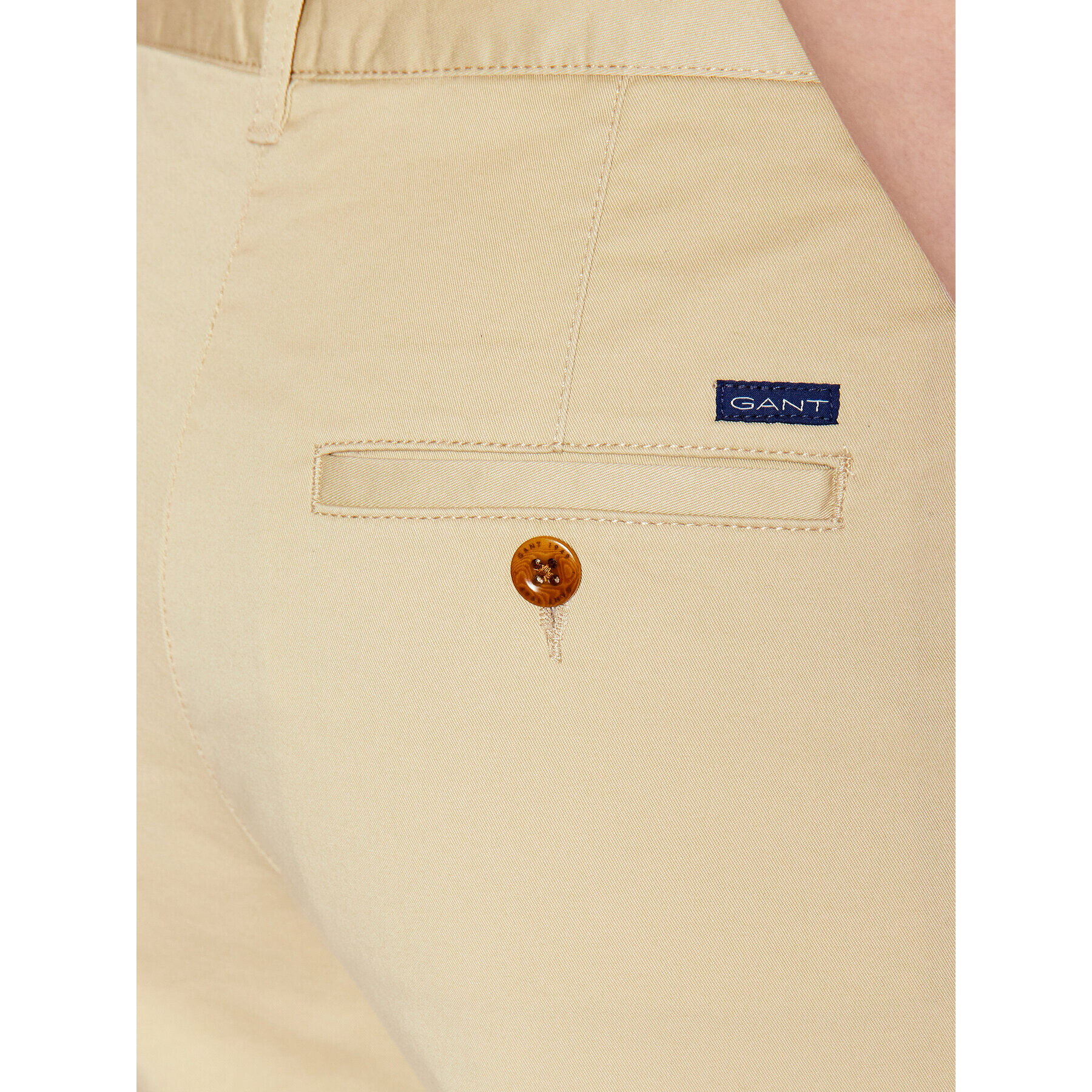 Gant Bavlnené šortky Classic 4020049 Béžová Slim Fit - Pepit.sk