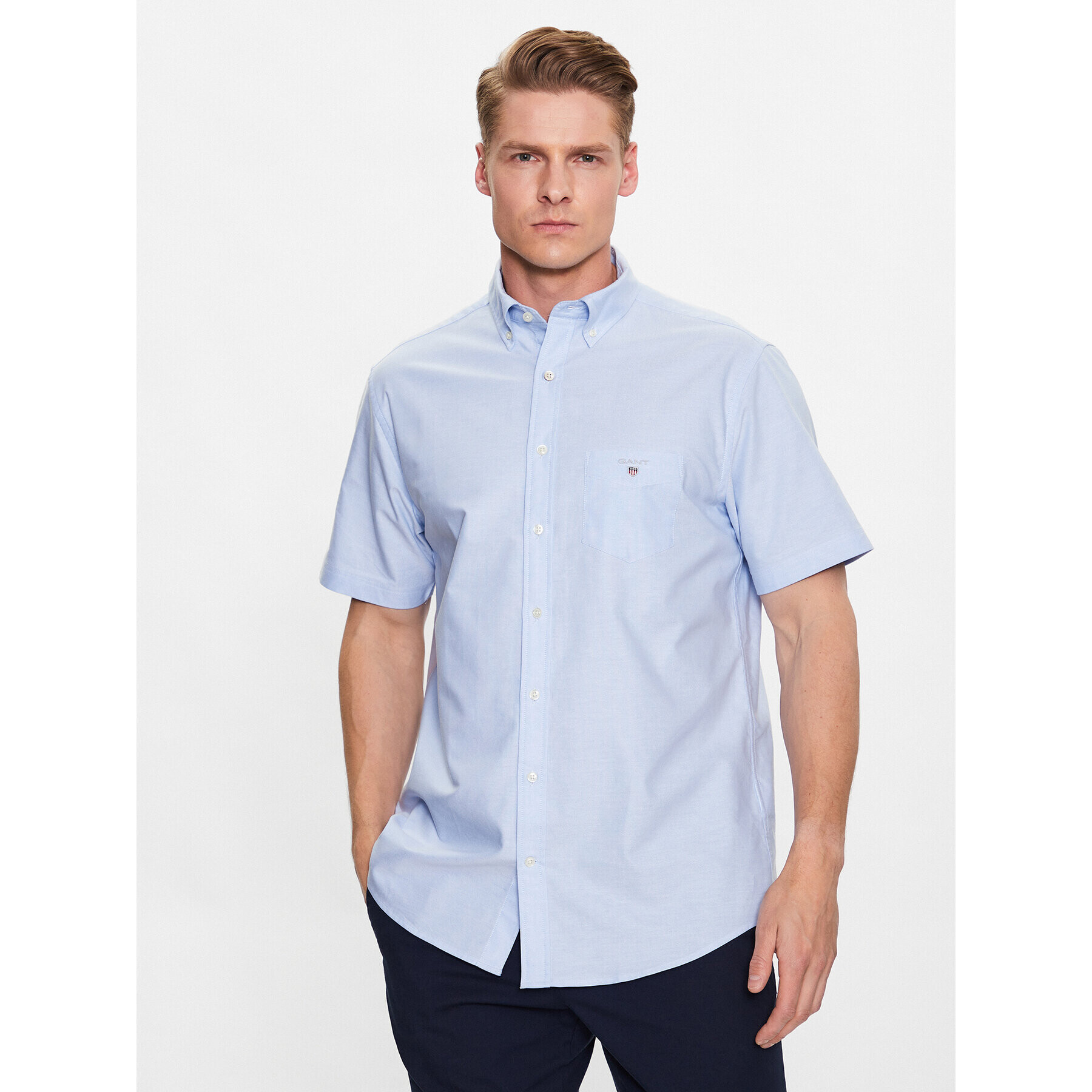 Gant Košeľa Oxford 3046001 Modrá Regular Fit - Pepit.sk