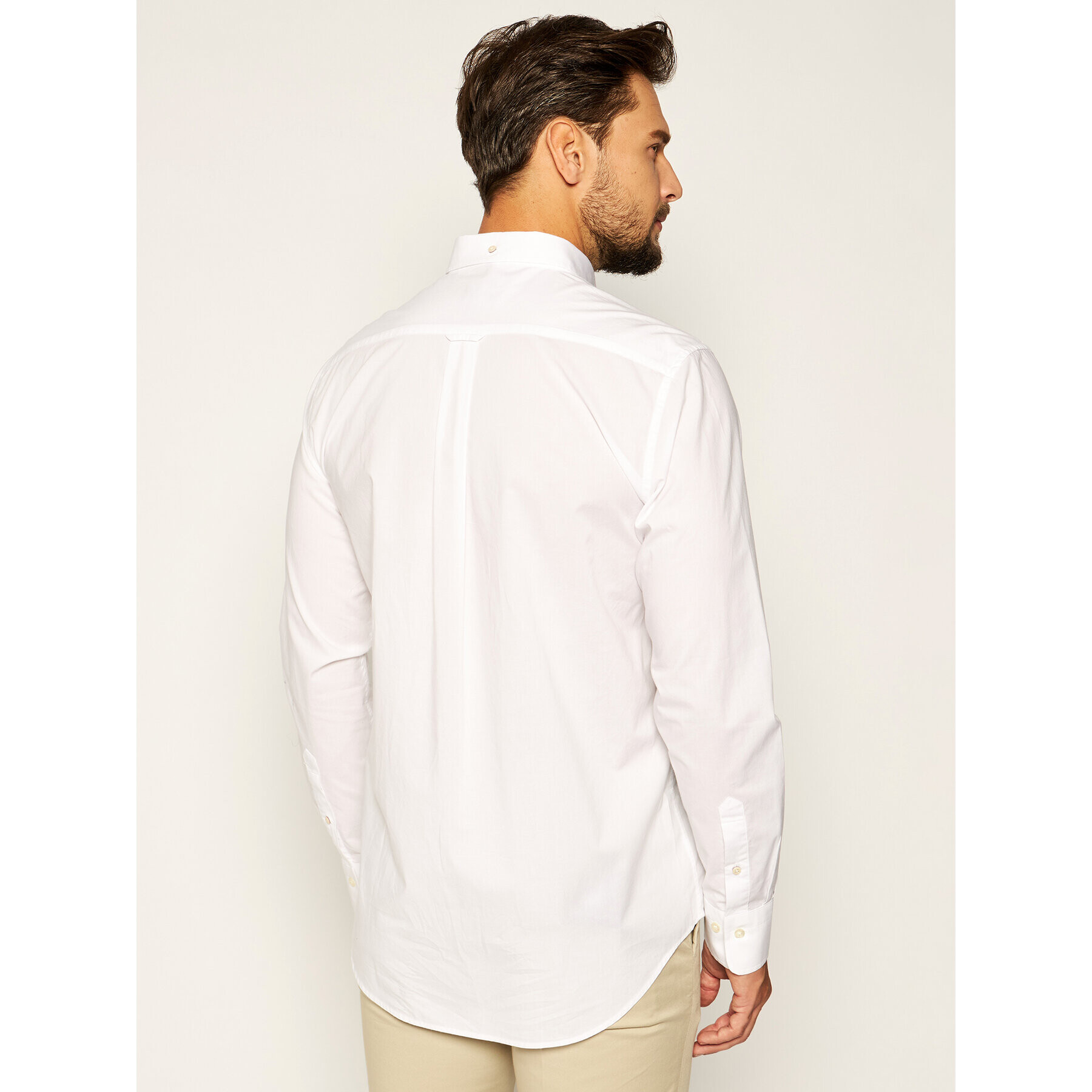 Gant Košeľa The Broadcloth Reg 3046400 Biela Regular Fit - Pepit.sk