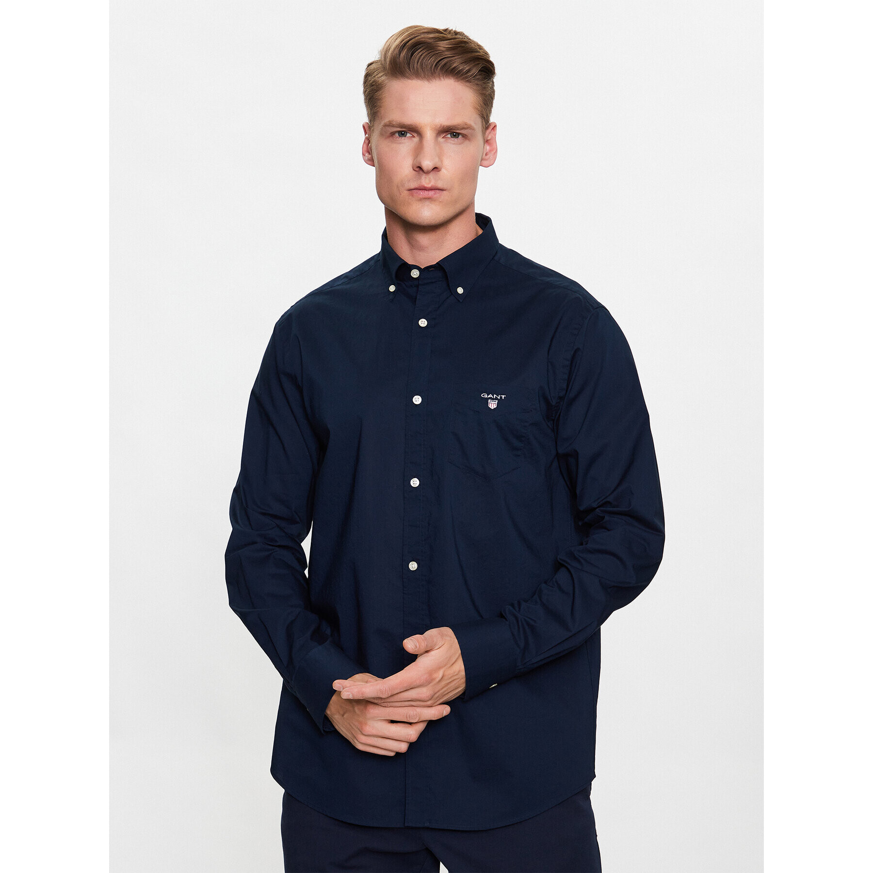 Gant Košeľa The Broadcloth Reg 3046400 Tmavomodrá Regular Fit - Pepit.sk