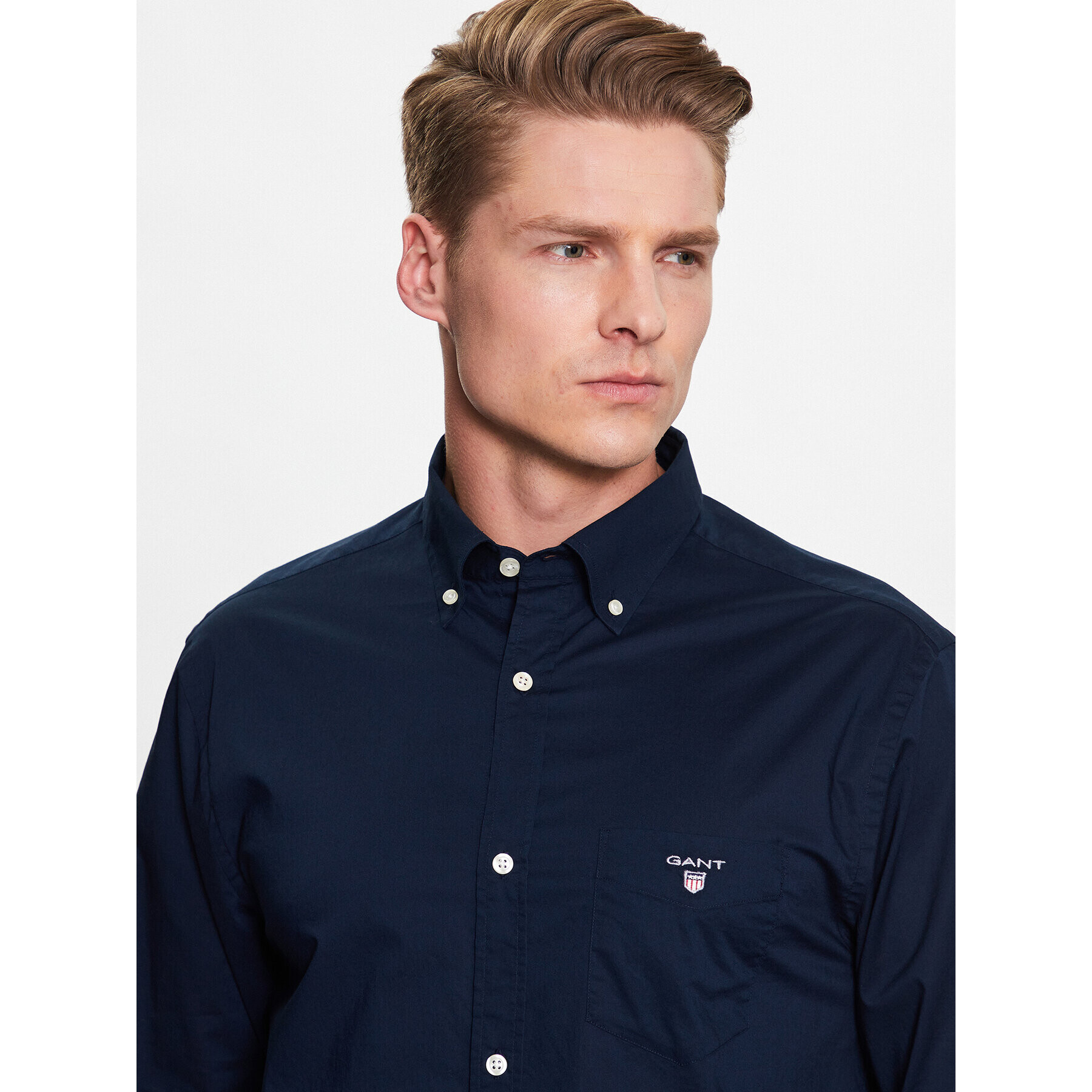 Gant Košeľa The Broadcloth Reg 3046400 Tmavomodrá Regular Fit - Pepit.sk