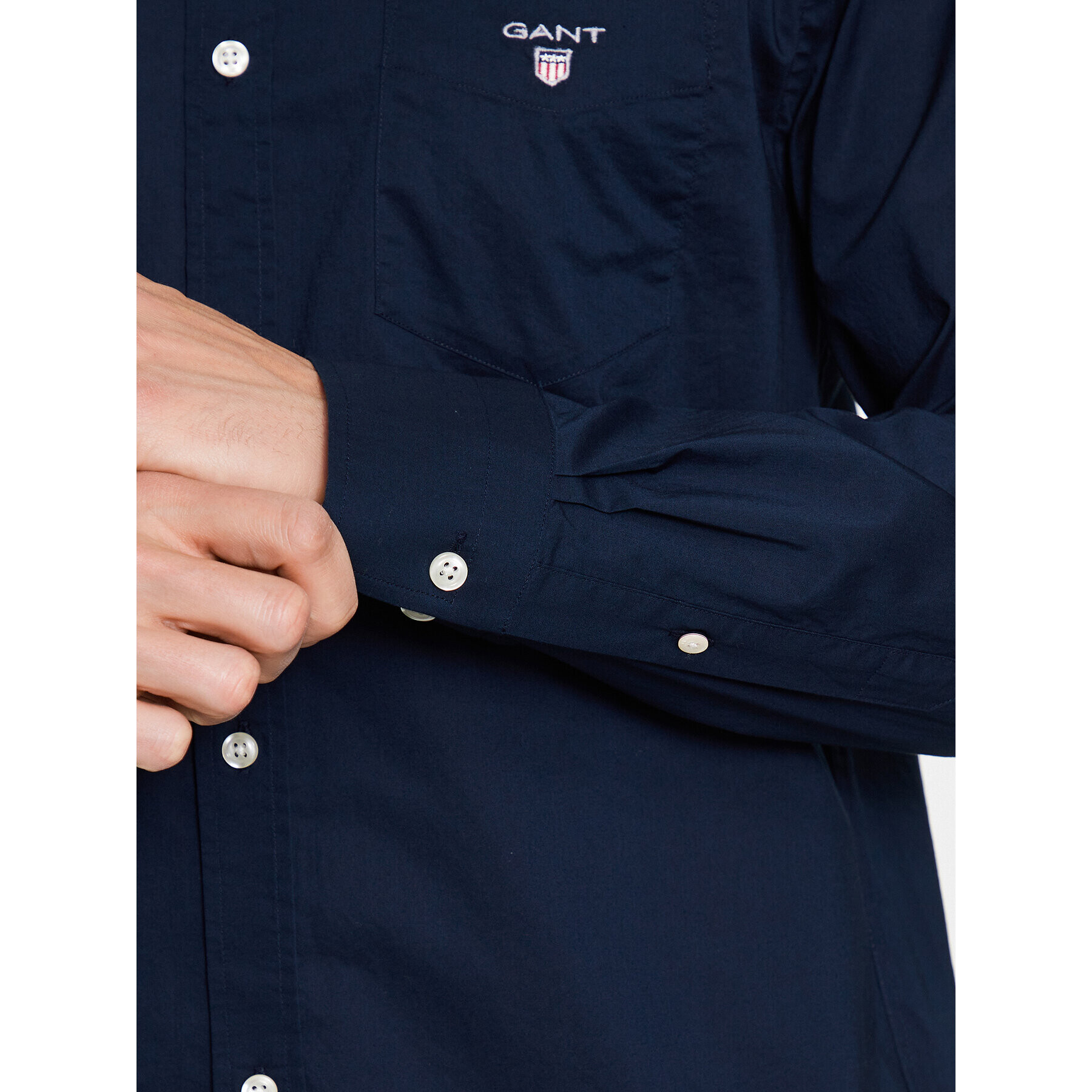 Gant Košeľa The Broadcloth Reg 3046400 Tmavomodrá Regular Fit - Pepit.sk