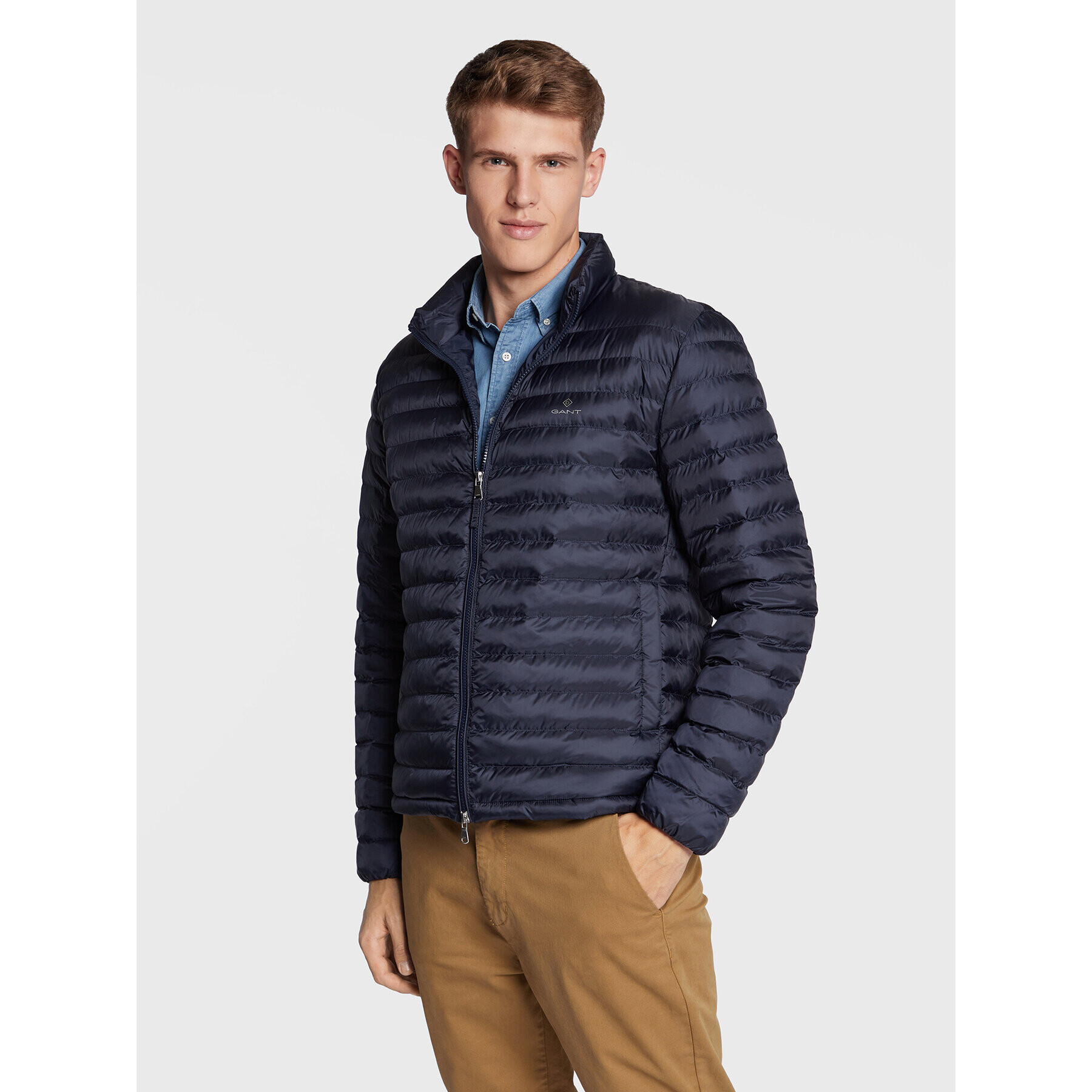 Gant Vatovaná bunda 7006271 Tmavomodrá Regular Fit - Pepit.sk