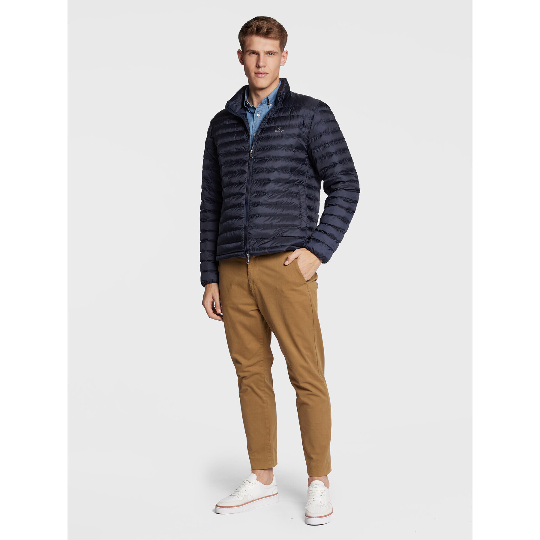 Gant Vatovaná bunda 7006271 Tmavomodrá Regular Fit - Pepit.sk