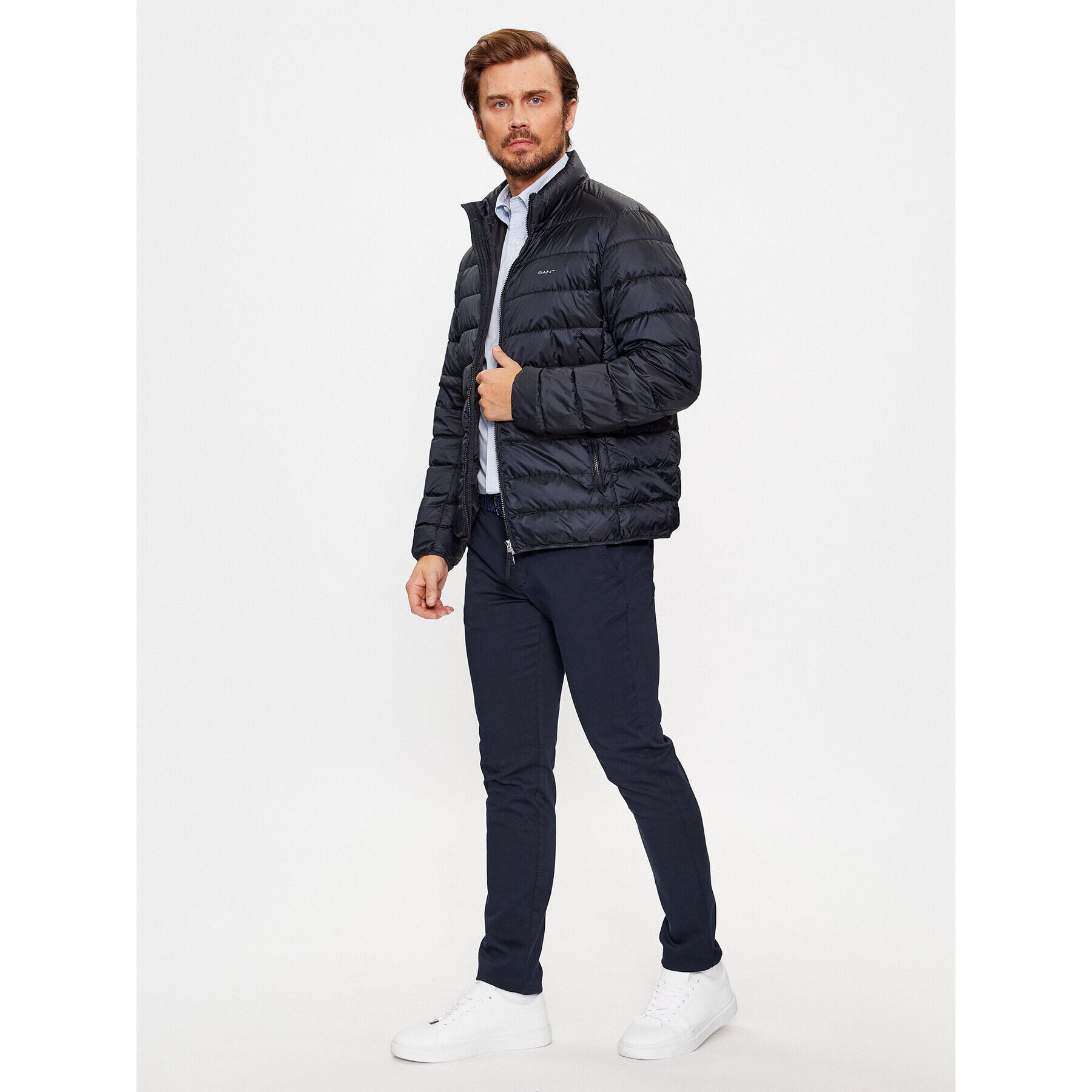 Gant Vatovaná bunda Light Down Jacket 7006298 Čierna Regular Fit - Pepit.sk