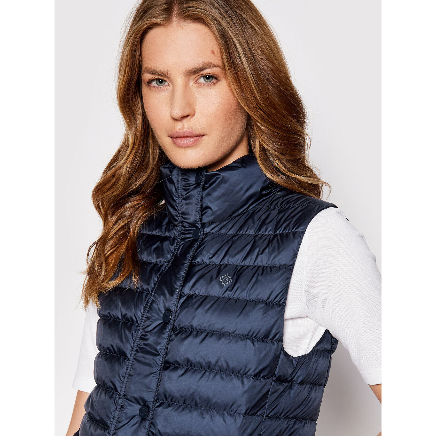 Gant Vesta Light Down Gilet 4700210 Tmavomodrá Regular Fit - Pepit.sk