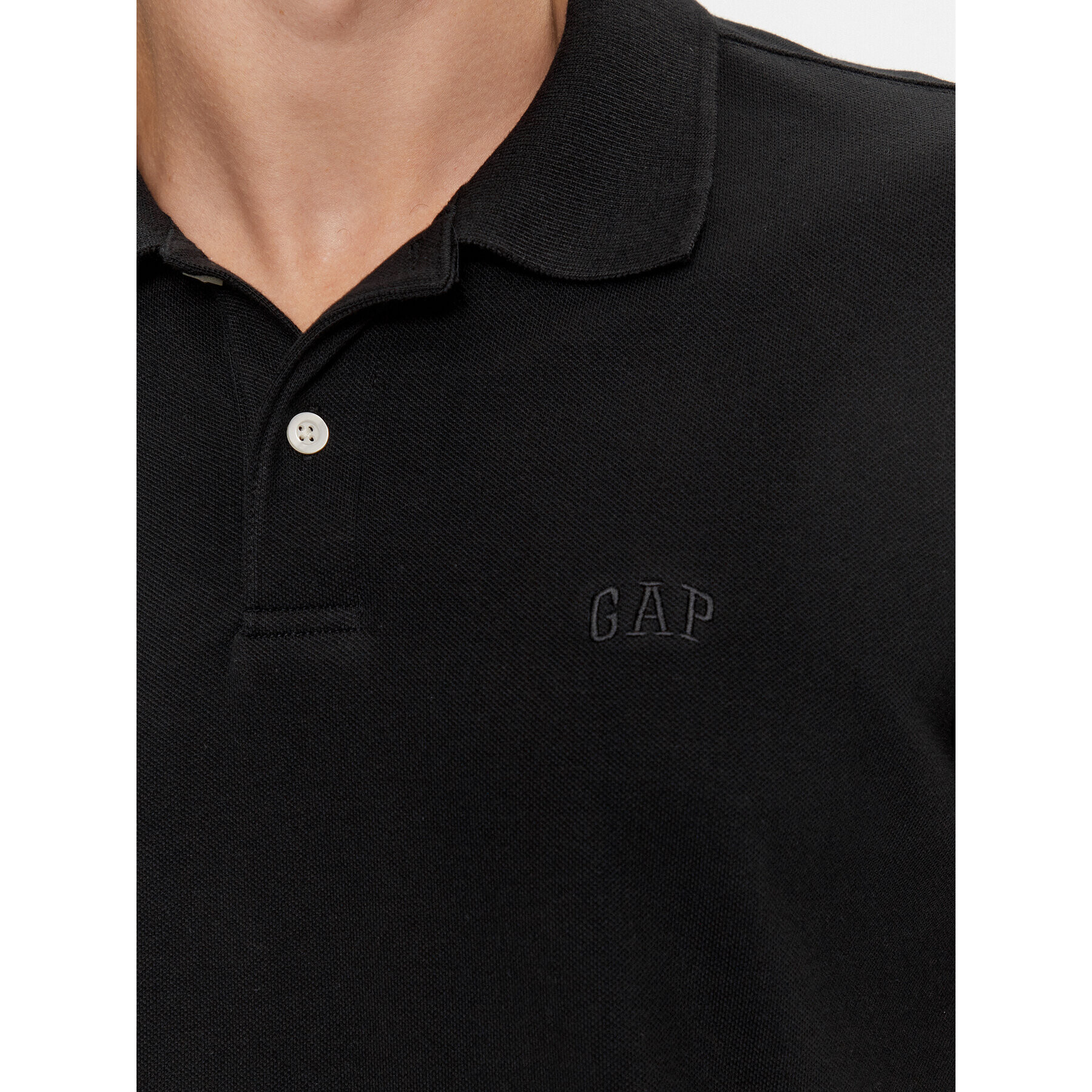 Gap Polokošeľa 586306-03 Čierna Regular Fit - Pepit.sk