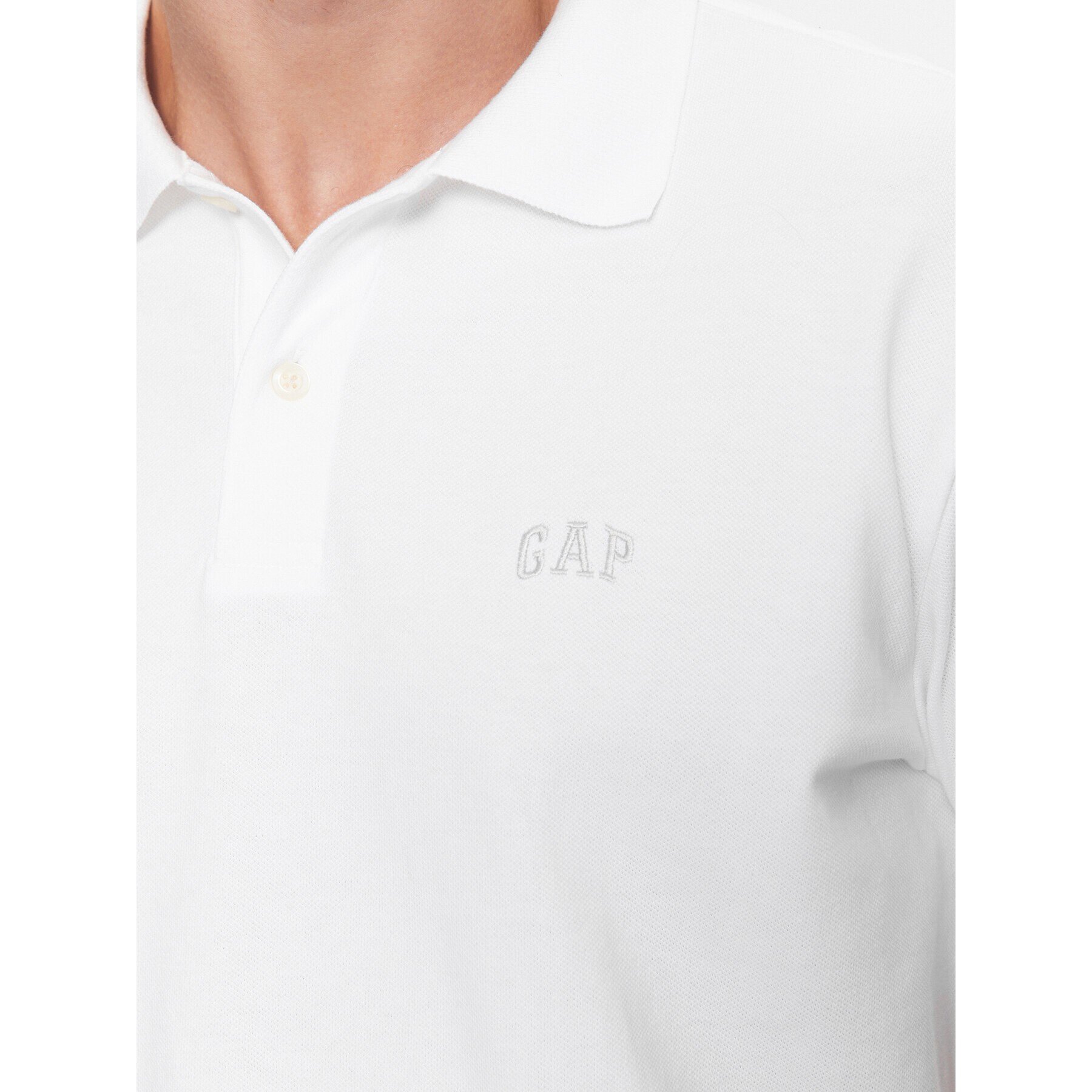 Gap Polokošeľa 586306-05 Biela Regular Fit - Pepit.sk