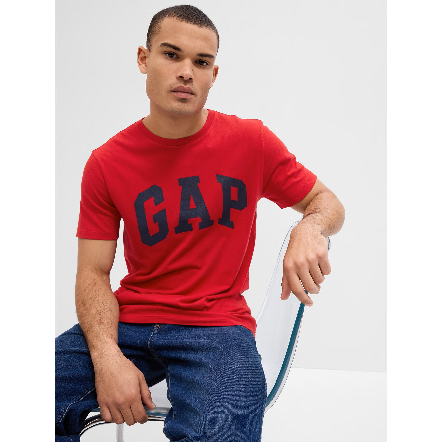 Gap Tričko 550338-56 Červená Regular Fit - Pepit.sk