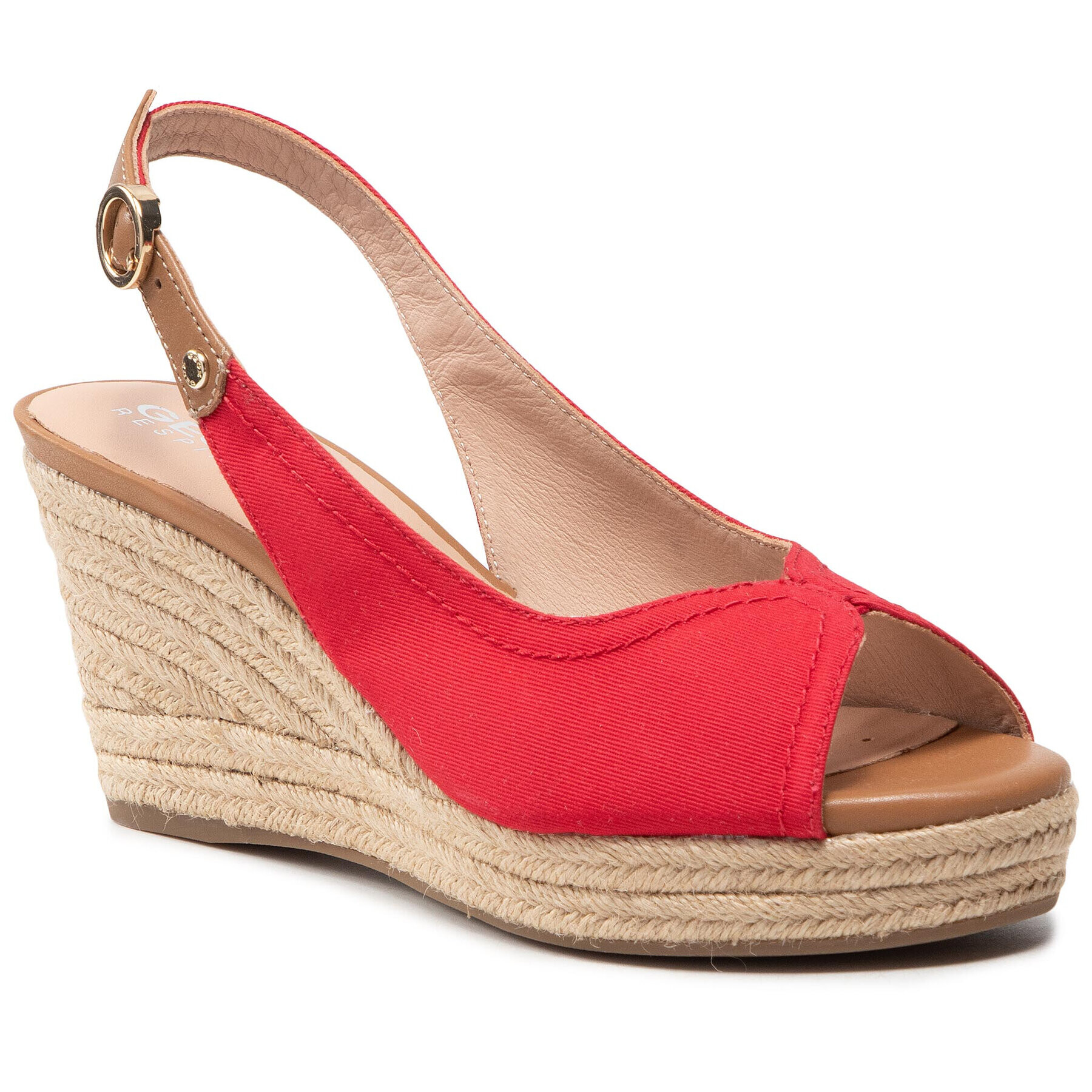 Geox Espadrilky D Soleil A D15N7A 01143 C7V5G Červená - Pepit.sk