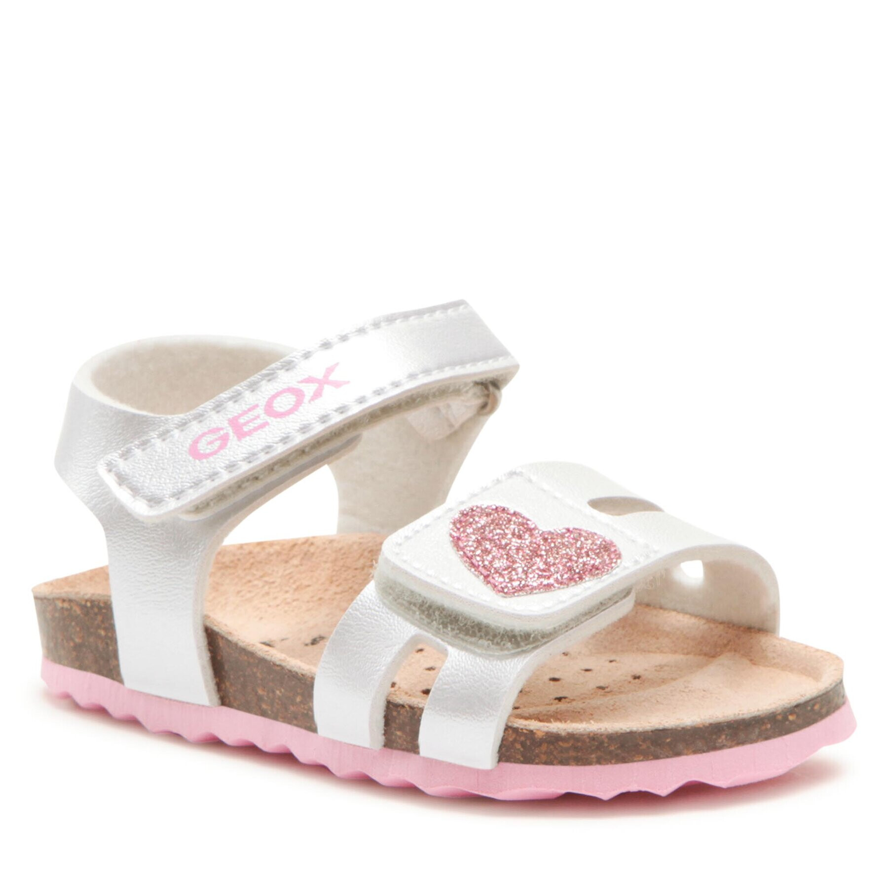 Geox Sandále B Sandal Chalki Girl B352RA0NFKCC0566 M Strieborná - Pepit.sk