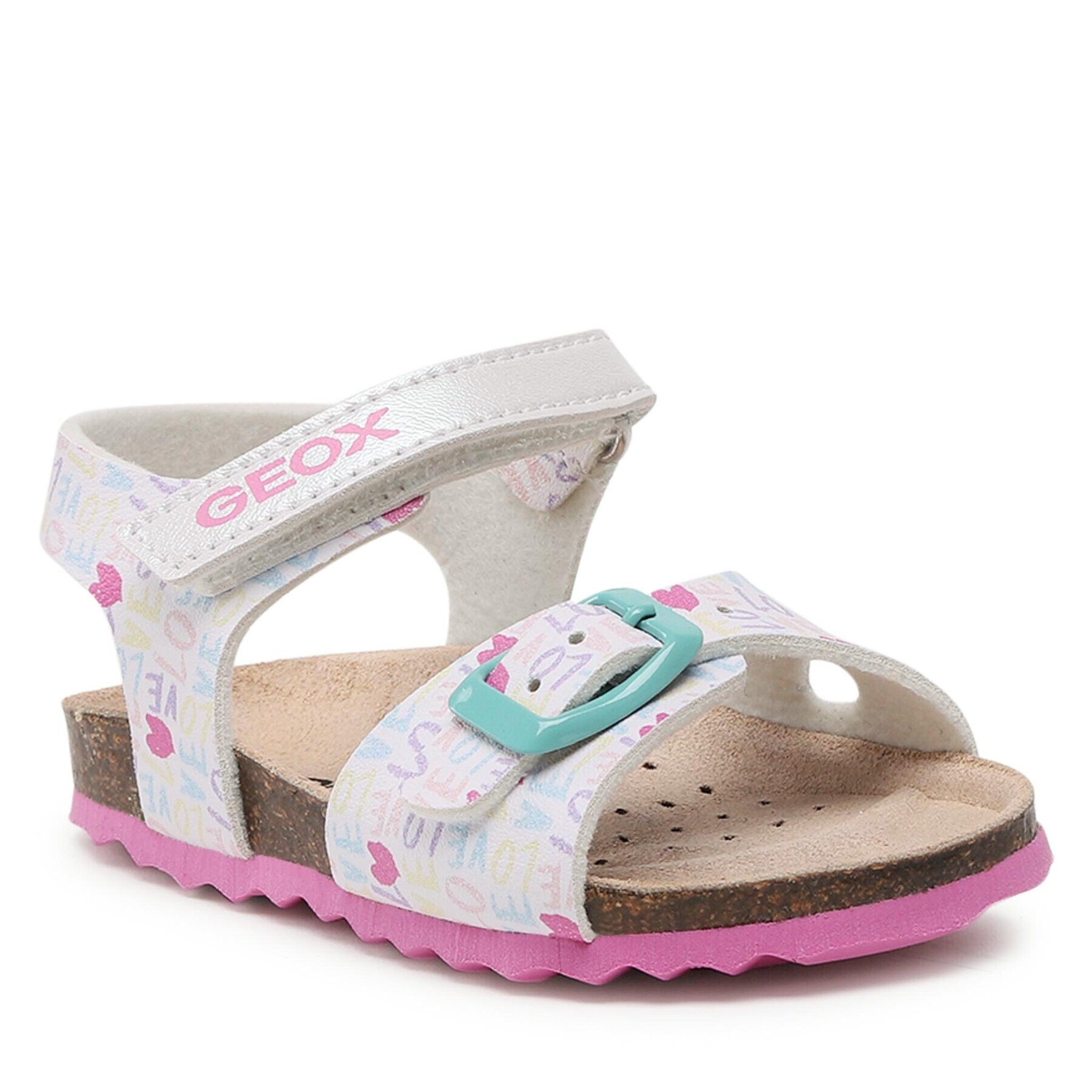 Geox Sandále B Sandal Chalki Girl B922RA00004C0653 M Biela - Pepit.sk