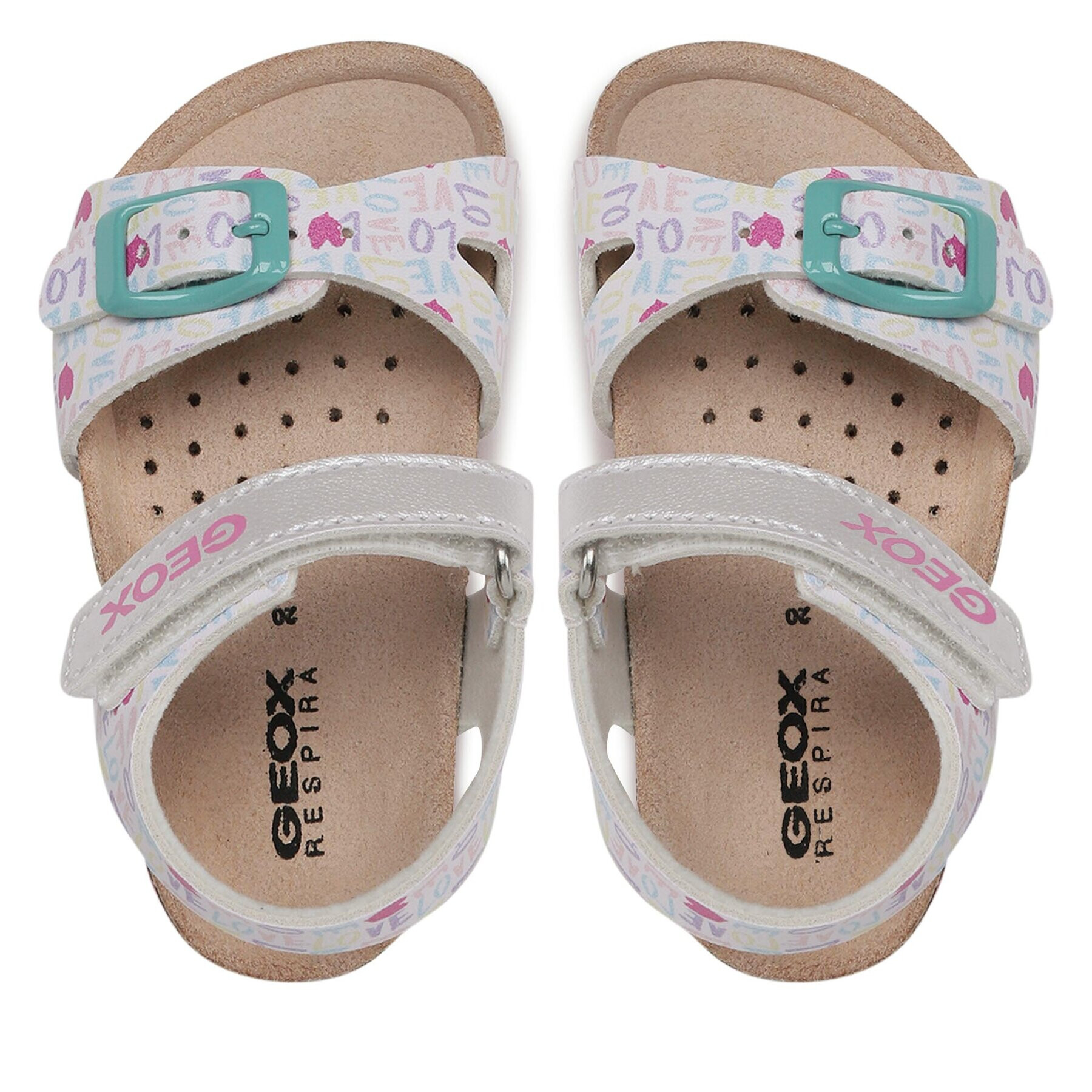 Geox Sandále B Sandal Chalki Girl B922RA00004C0653 M Biela - Pepit.sk