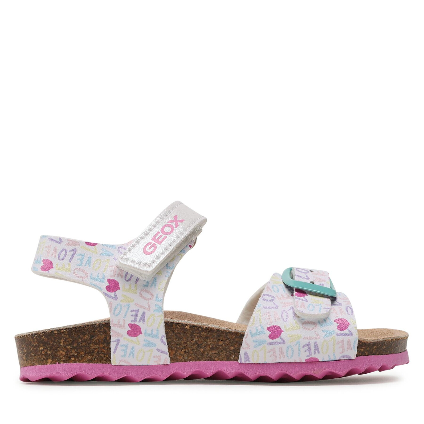 Geox Sandále B Sandal Chalki Girl B922RA00004C0653 S Biela - Pepit.sk