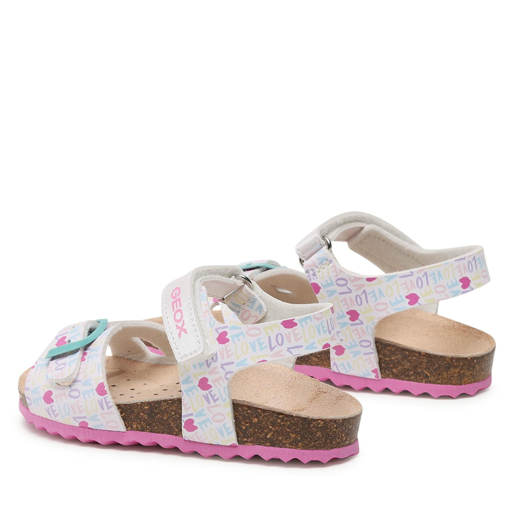 Geox Sandále B Sandal Chalki Girl B922RA00004C0653 S Biela - Pepit.sk