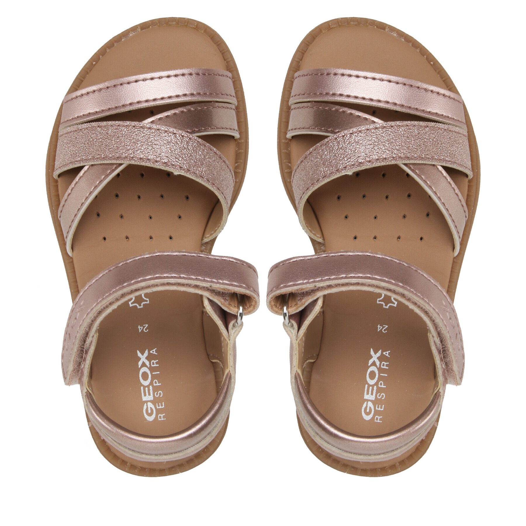 Geox Sandále J Sandal Karly Girl J5235D0NFHIC8013 M Ružová - Pepit.sk