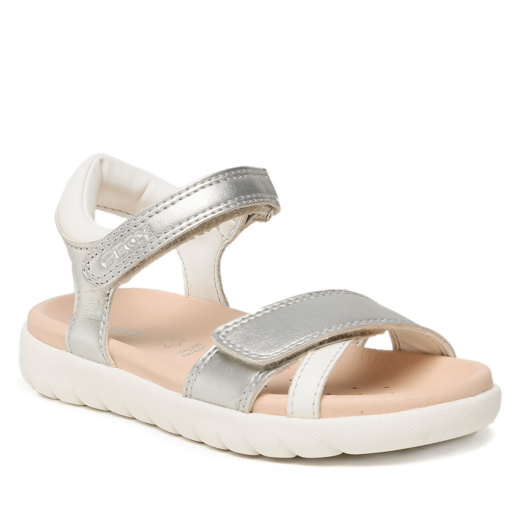 Geox Sandále J Sandal Soleima Gir J35GSA0NFBCC0434 S Strieborná - Pepit.sk