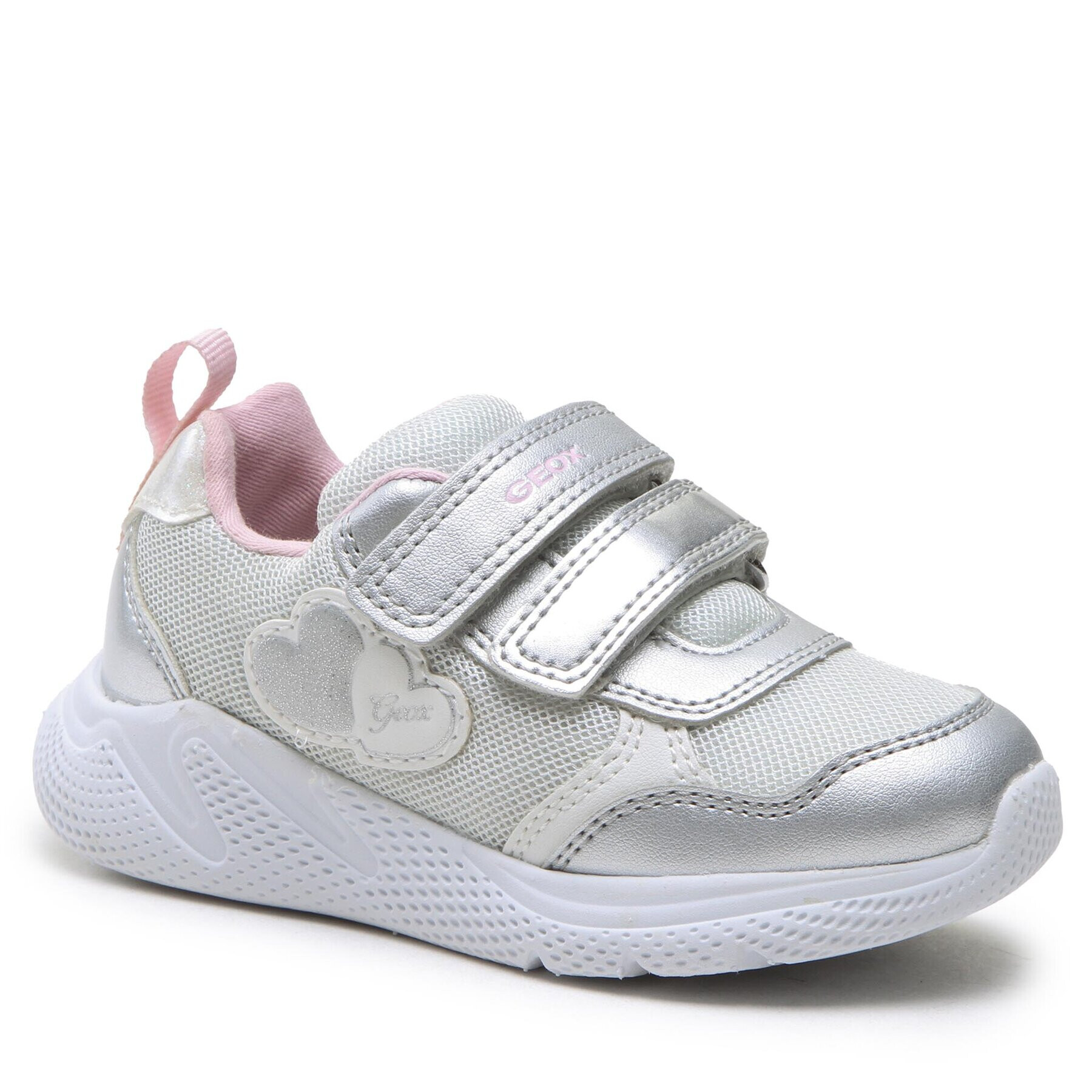 Geox Sneakersy B Sprintye Girl B354TC014AJC0566 S Strieborná - Pepit.sk