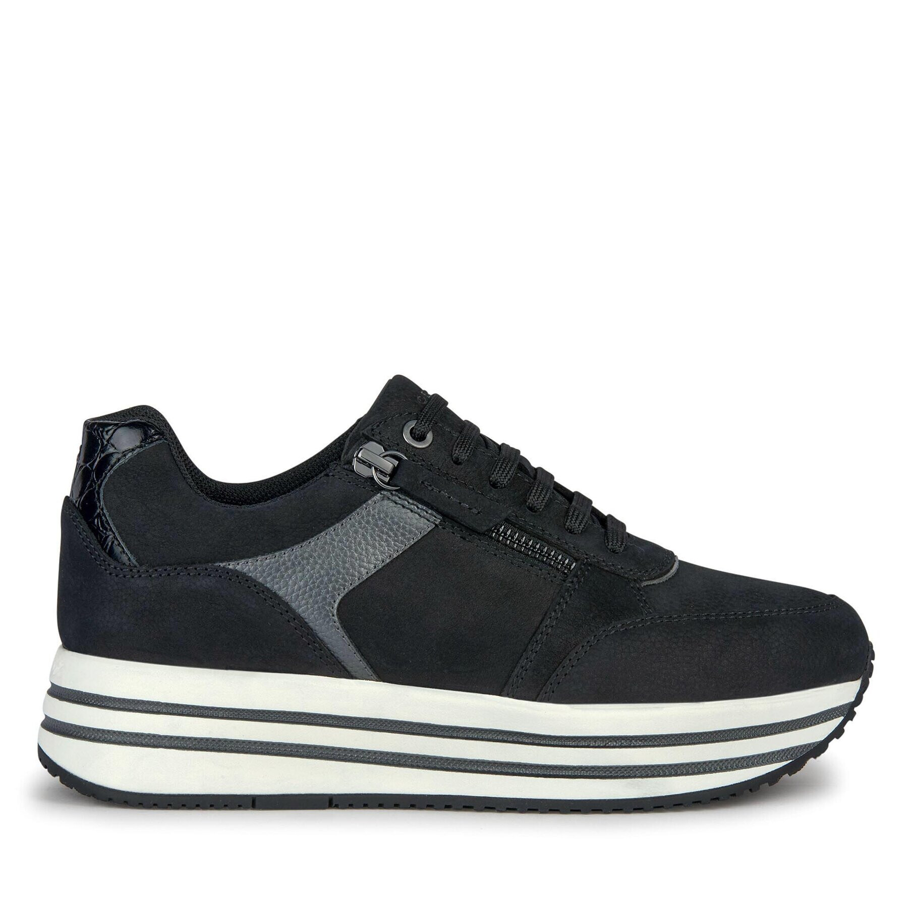 Geox Sneakersy D Kency D36QHA 0767B C9B1G Čierna - Pepit.sk