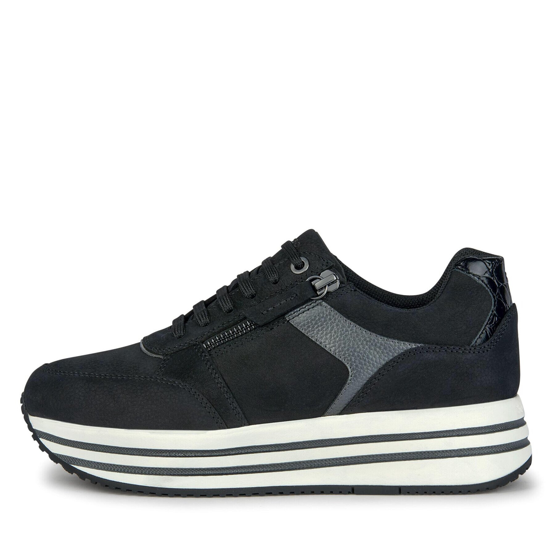 Geox Sneakersy D Kency D36QHA 0767B C9B1G Čierna - Pepit.sk