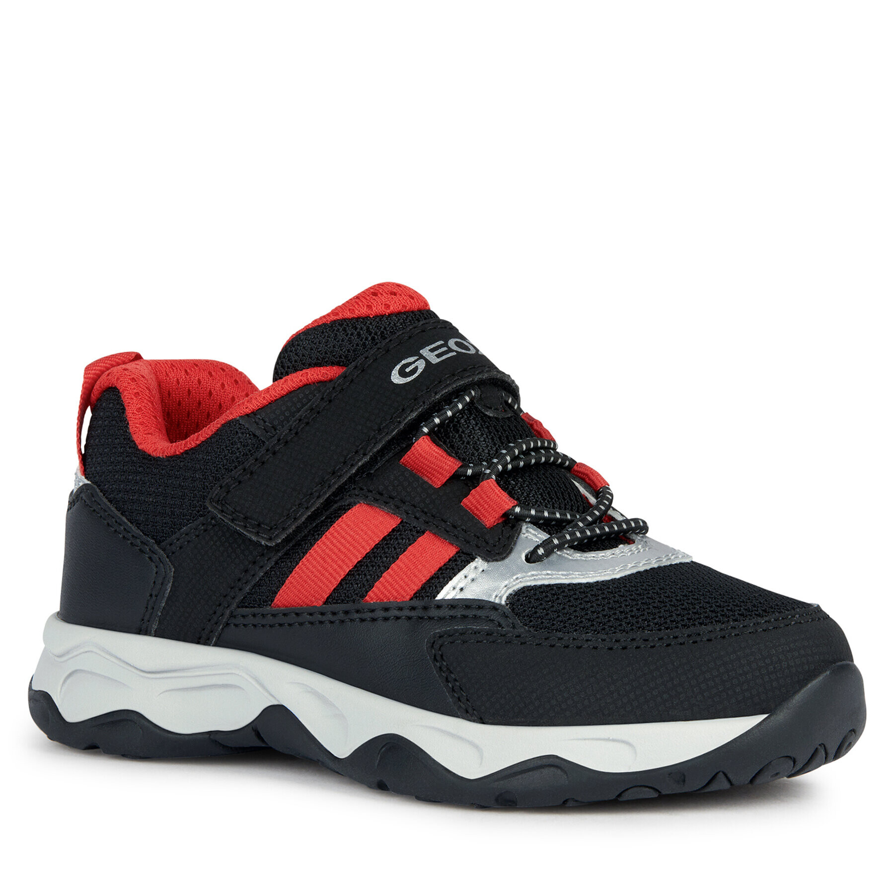 Geox Sneakersy J Calco Boy J26CLA 014CE C0048 D Čierna - Pepit.sk