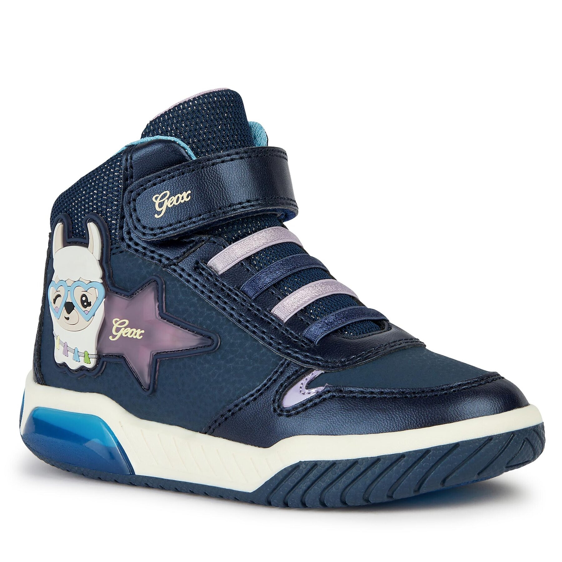 Geox Sneakersy J Inek Girl J36ASC 0CENF C4215 M Tmavomodrá - Pepit.sk