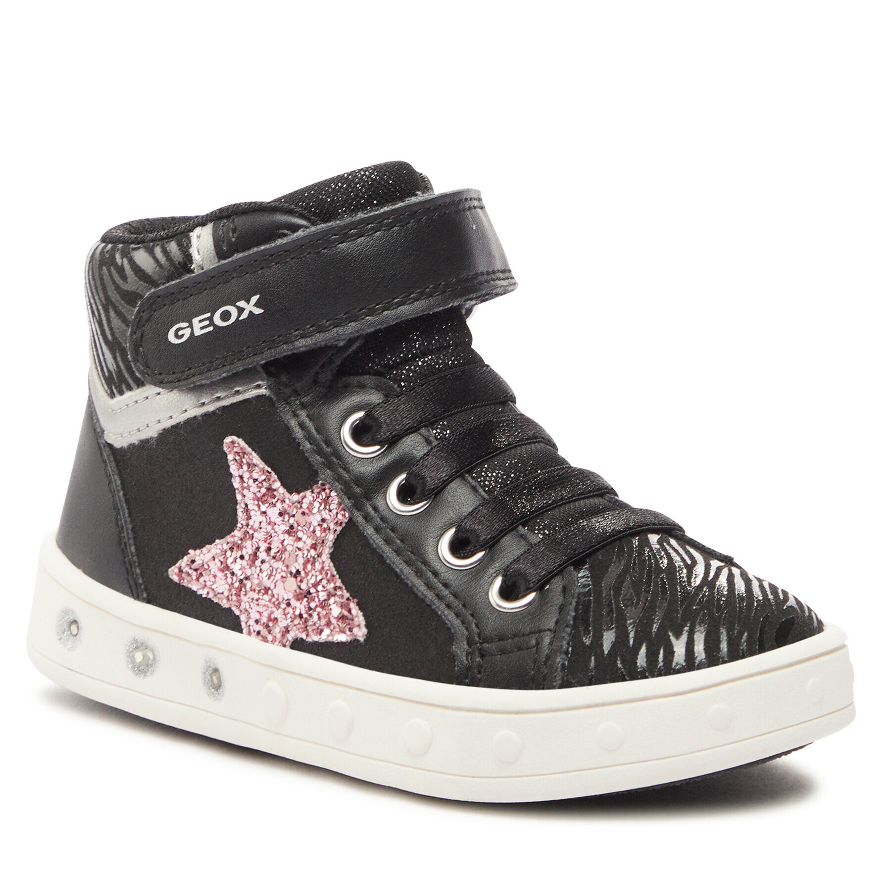 Geox Sneakersy J Skylin Girl J368WG 0BJDH C9231 M Čierna - Pepit.sk