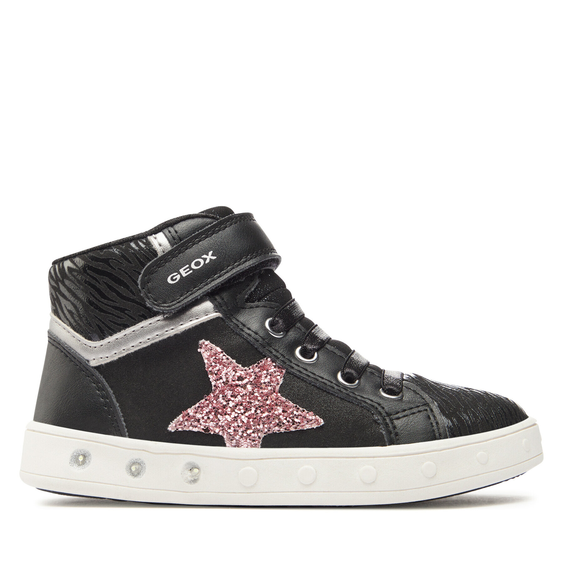 Geox Sneakersy J Skylin Girl J368WG 0BJDH C9231 S Čierna - Pepit.sk