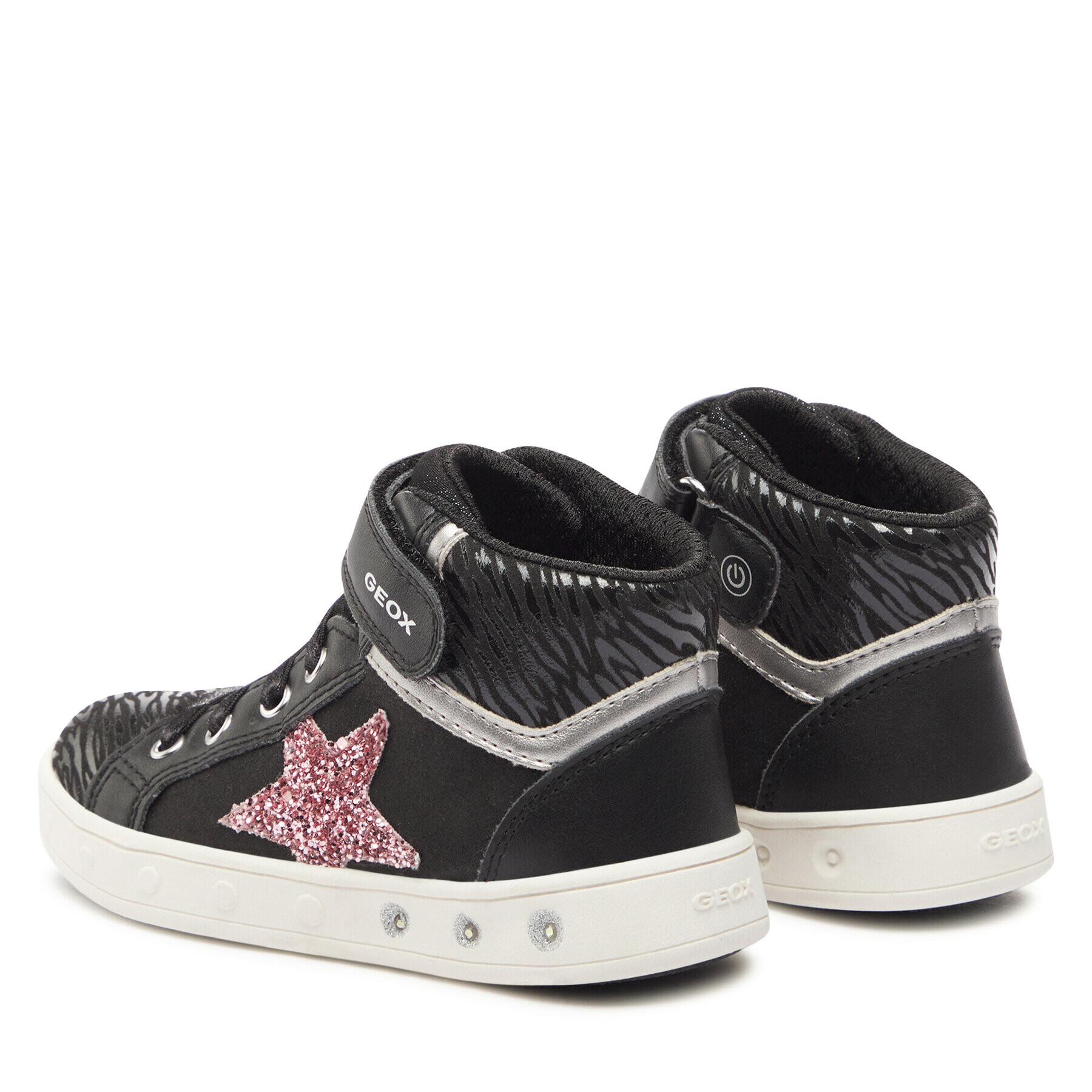 Geox Sneakersy J Skylin Girl J368WG 0BJDH C9231 S Čierna - Pepit.sk