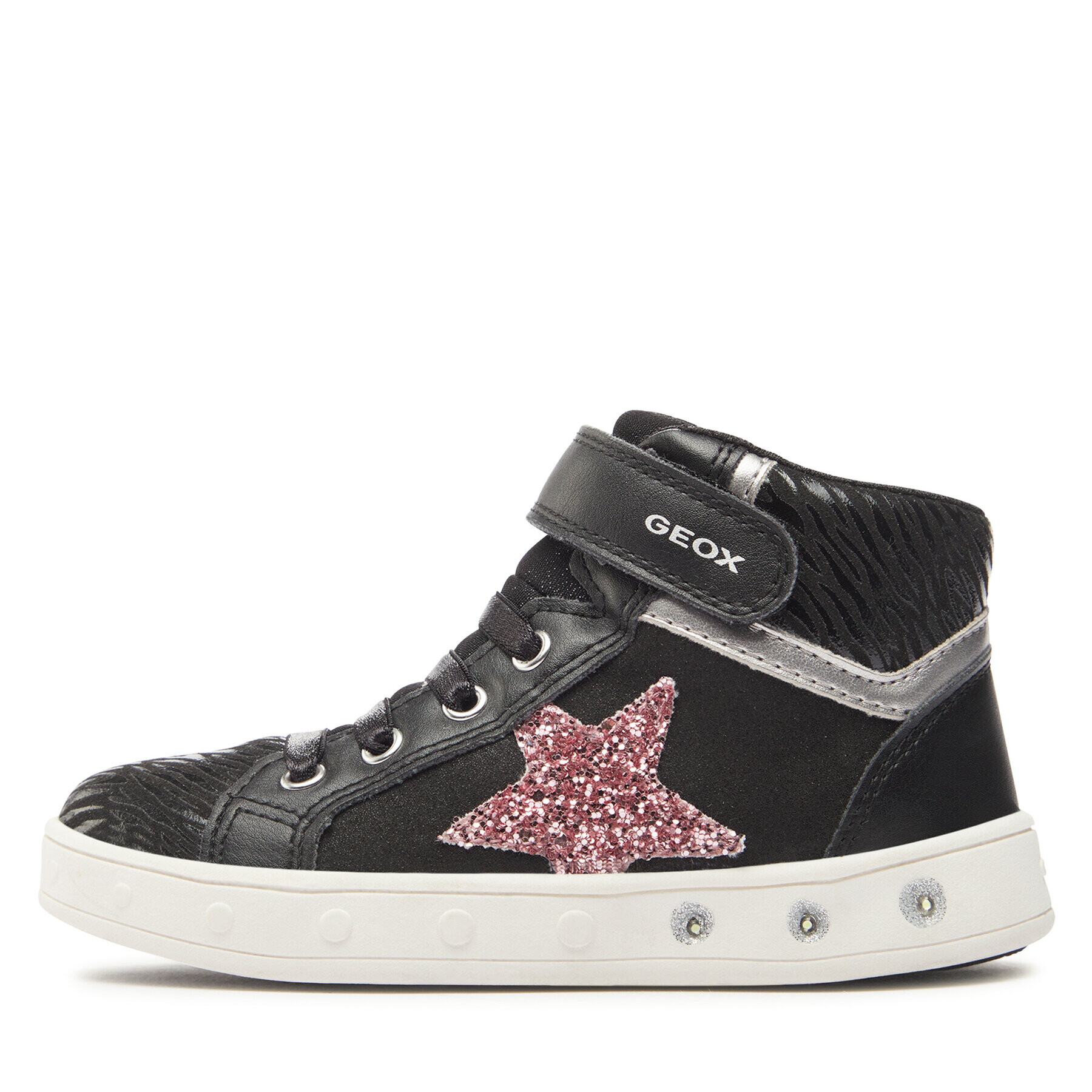 Geox Sneakersy J Skylin Girl J368WG 0BJDH C9231 S Čierna - Pepit.sk