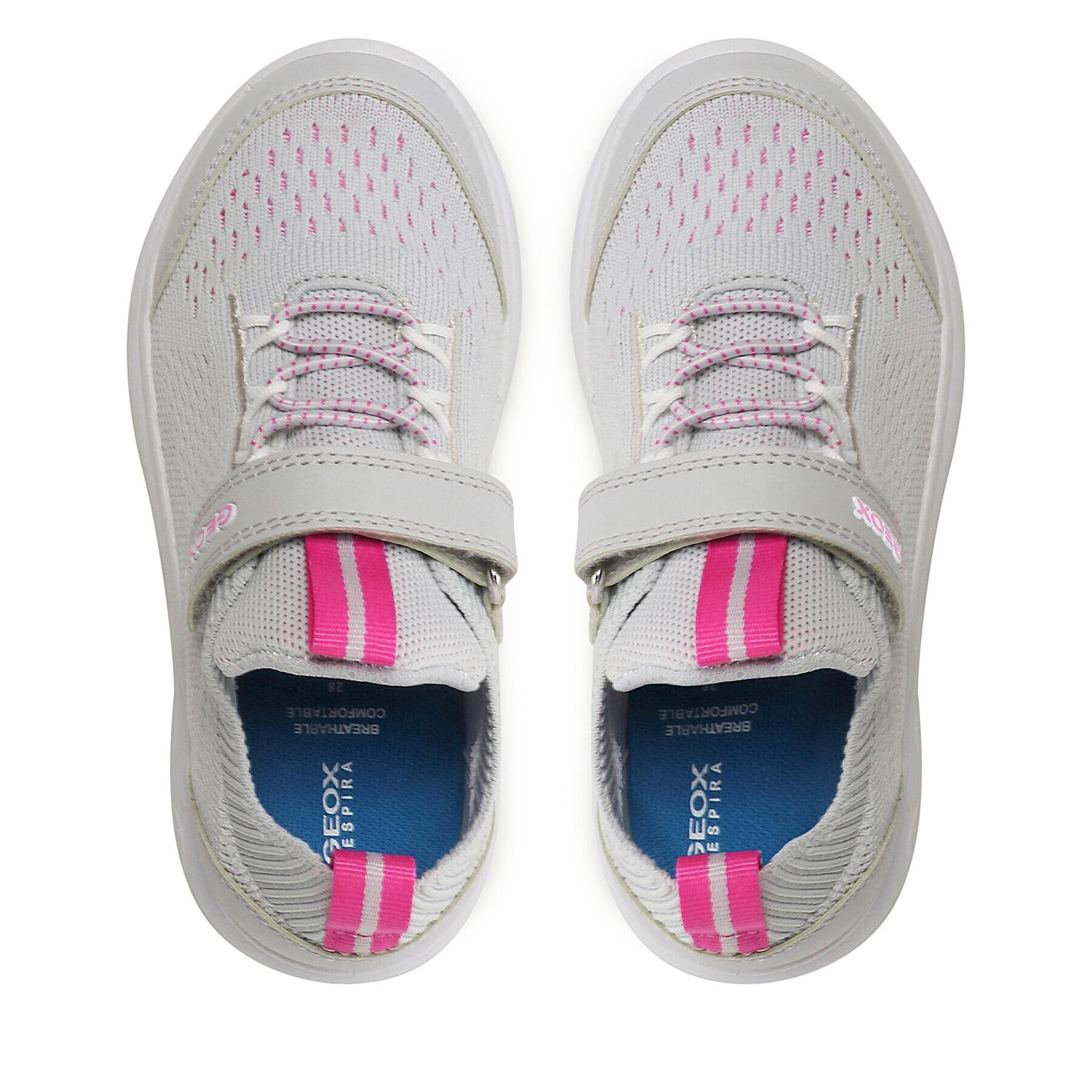 Geox Sneakersy J Spherica Girl J26GYB06KBCC1024 S Sivá - Pepit.sk