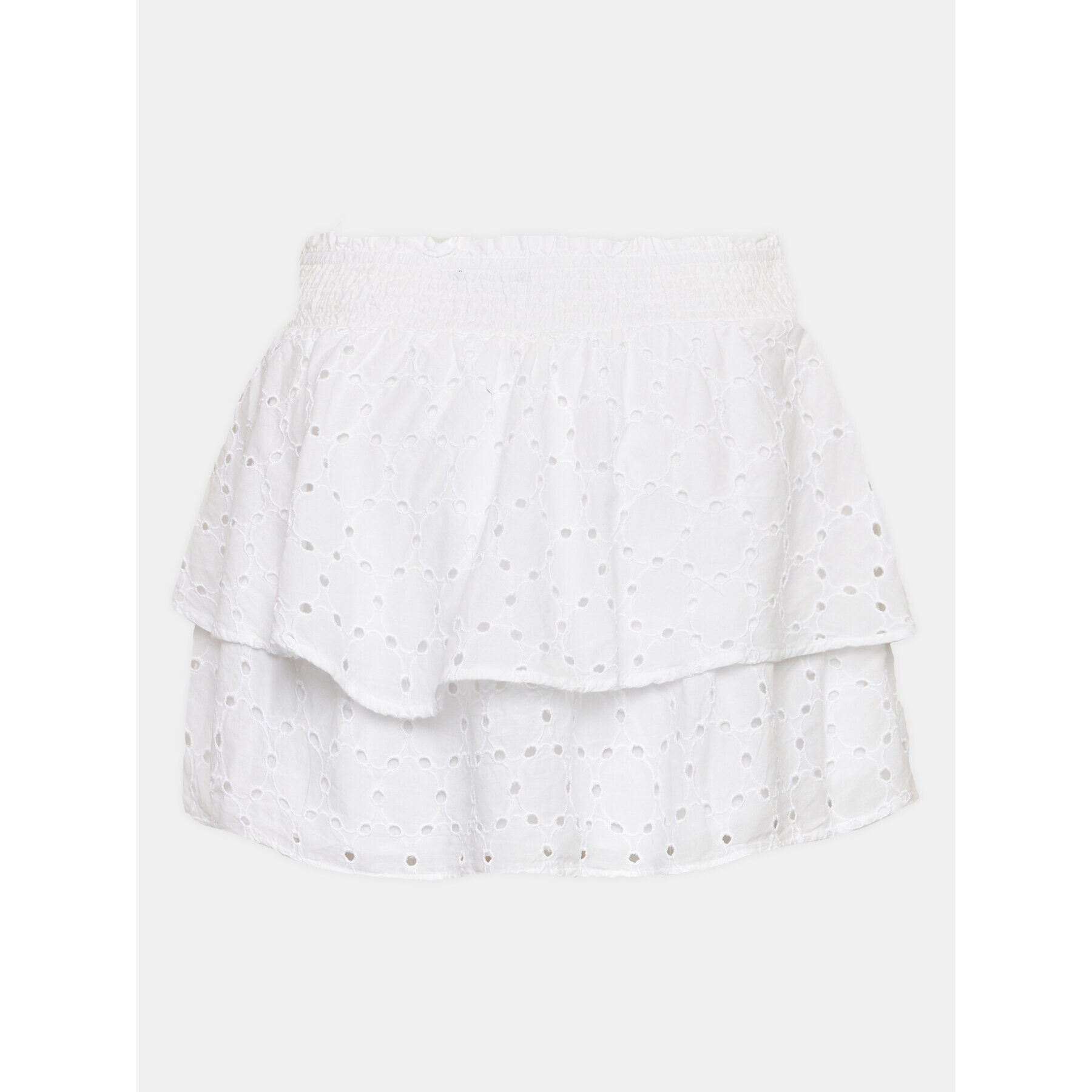 Gina Tricot Sukňa Broderie anglaise skirt 19925 Biela Regular Fit - Pepit.sk