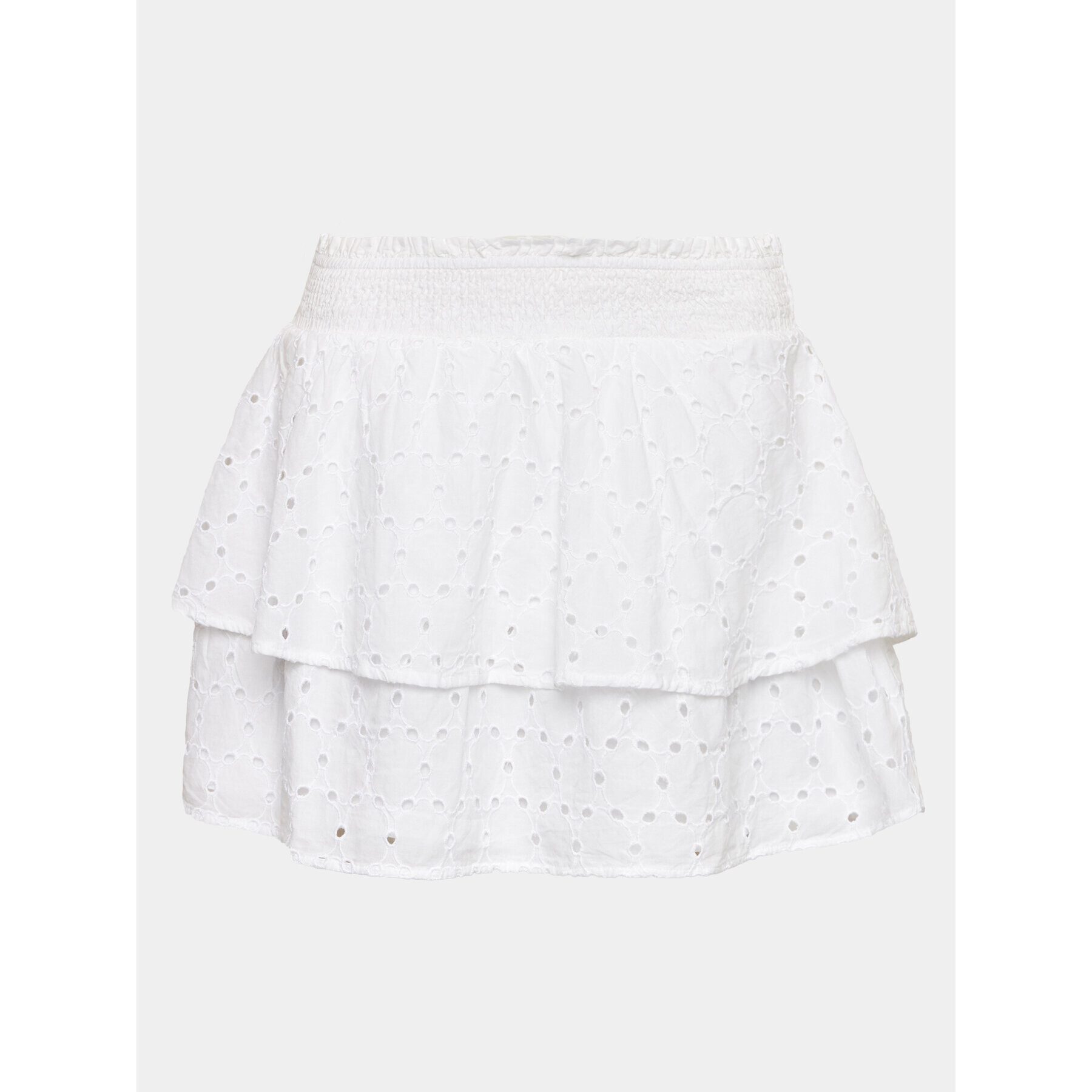 Gina Tricot Sukňa Broderie anglaise skirt 19925 Biela Regular Fit - Pepit.sk