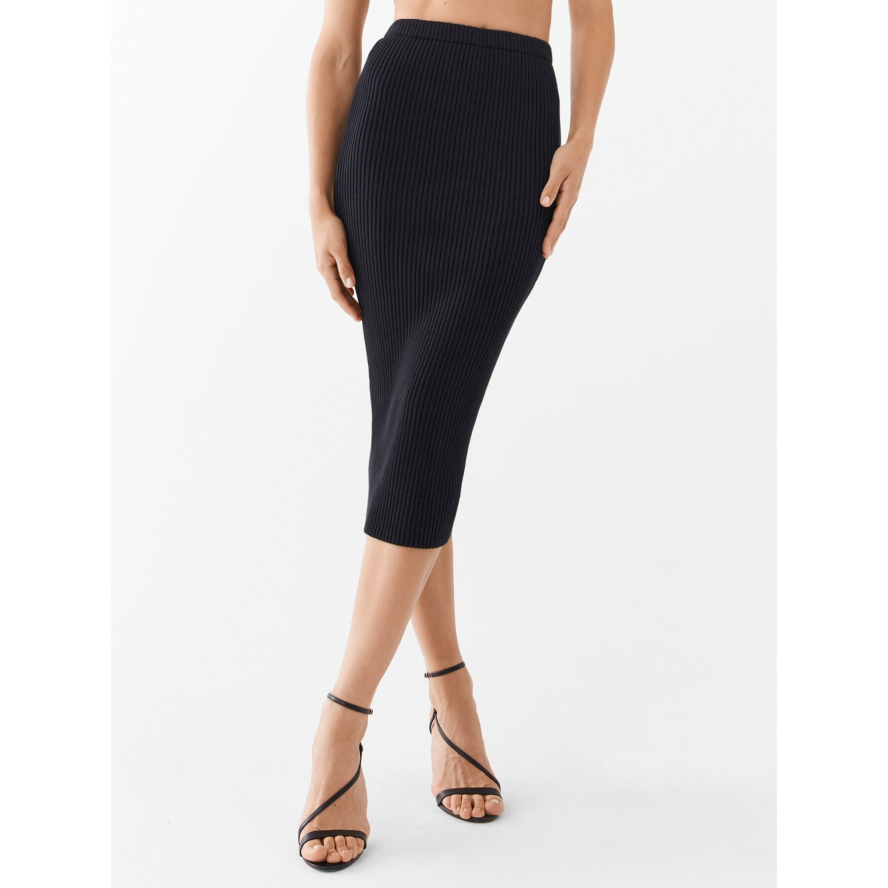 Glamorous Puzdrová sukňa KA6961 Čierna Slim Fit - Pepit.sk