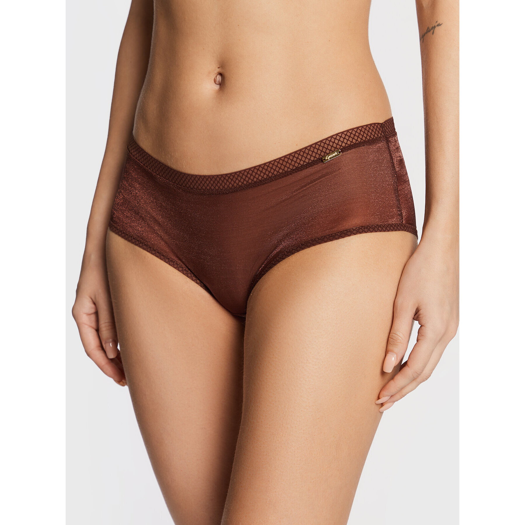 Gossard Boxerky Glossies 6274 Hnedá - Pepit.sk