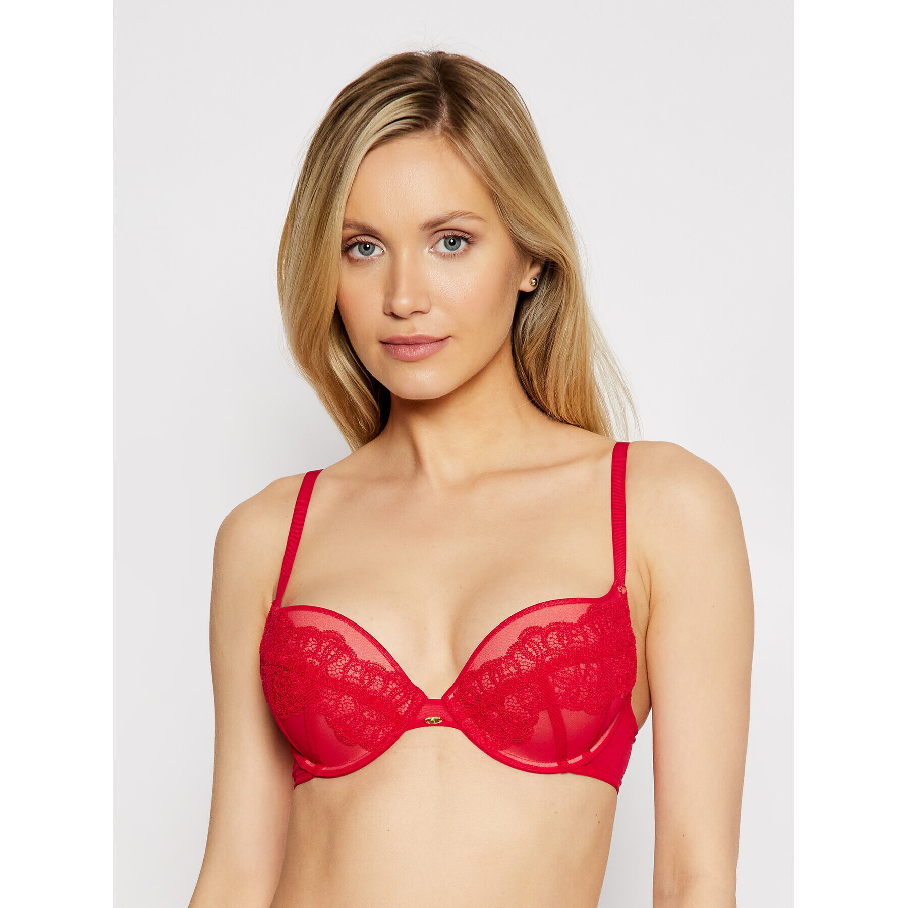 Gossard Podprsenka Push-up Vip Guipure 17101 Červená - Pepit.sk