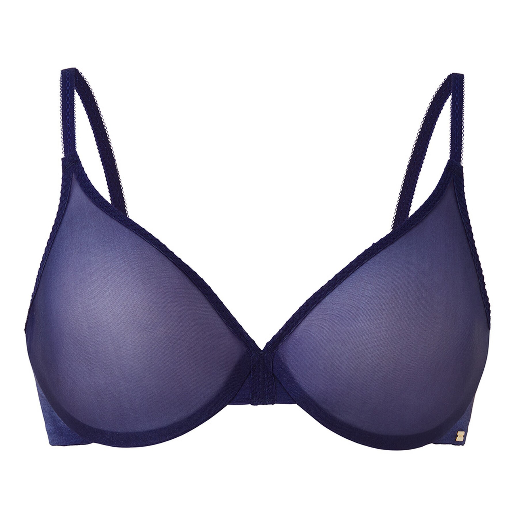 Gossard Podprsenka s kosticami Glossies Sheer Moulded 6271 Tmavomodrá - Pepit.sk