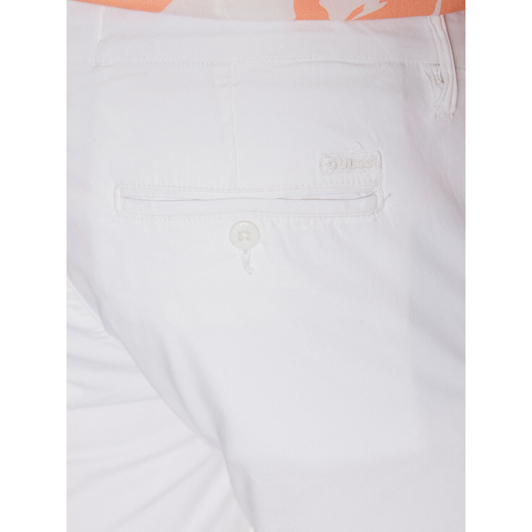 Guess Bavlnené šortky Daniel M3GD05 WFBW3 Biela Skinny Fit - Pepit.sk