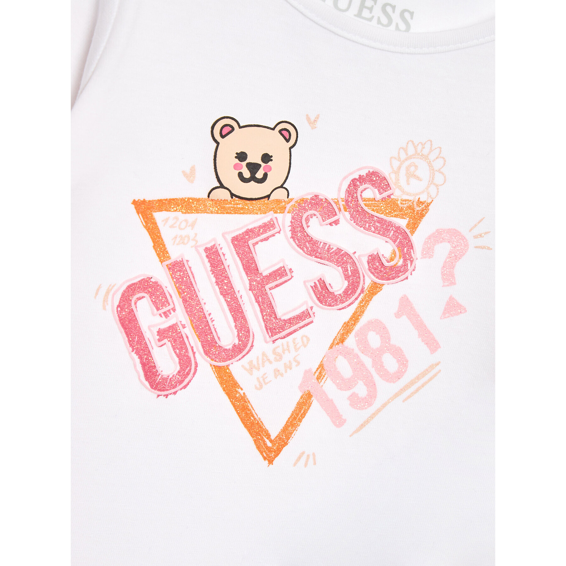 Guess Blúzka A3YI06 K6YW4 Biela Regular Fit - Pepit.sk