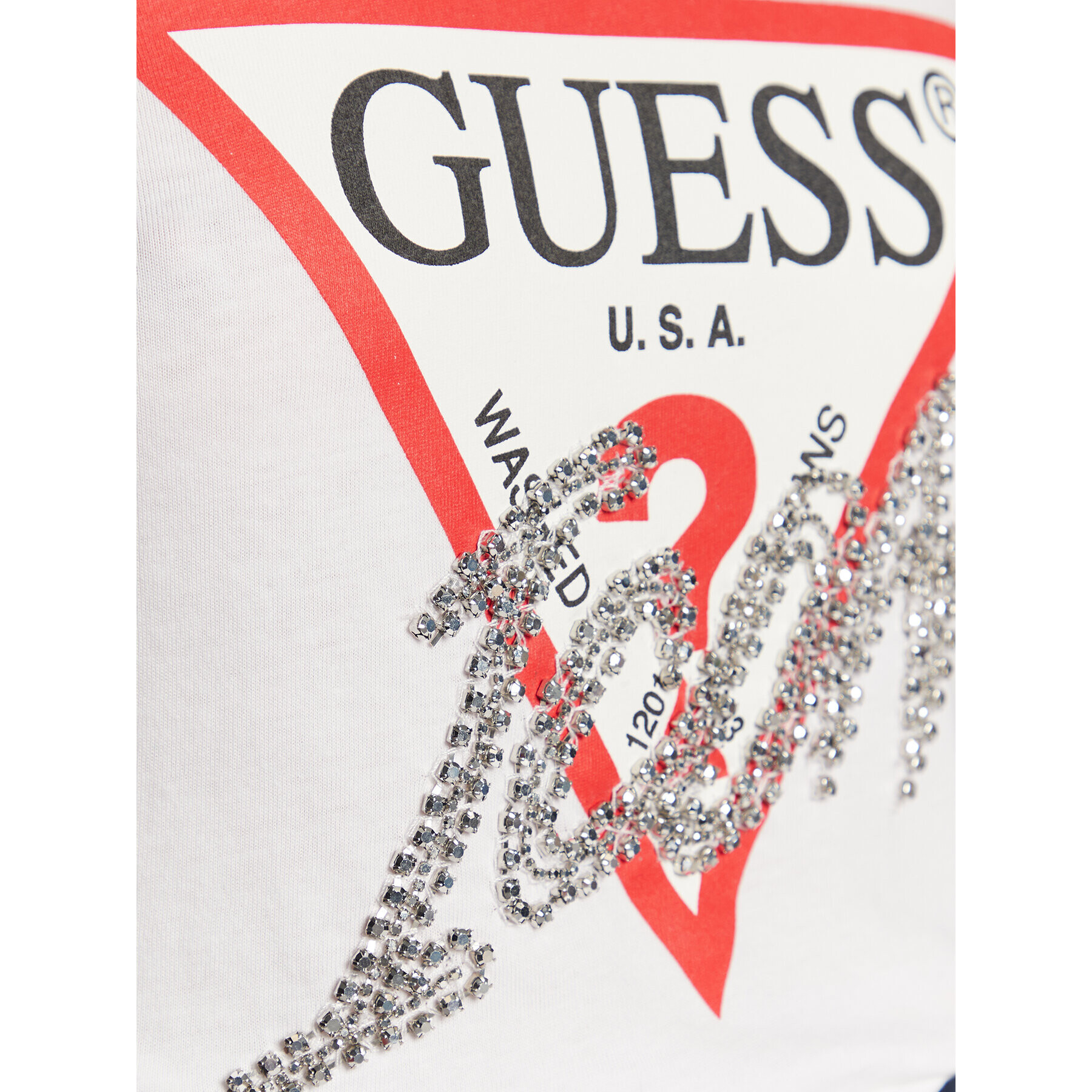 Guess Blúzka Icon W2BI39 I3Z13 Biela Regular Fit - Pepit.sk