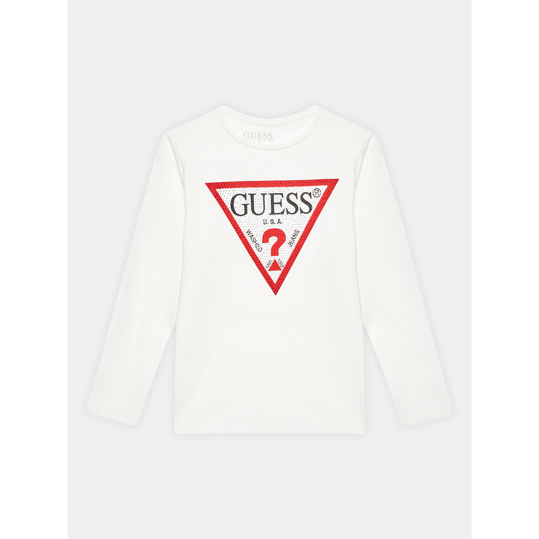 Guess Blúzka J2YI50 K6YW1 Biela Regular Fit - Pepit.sk