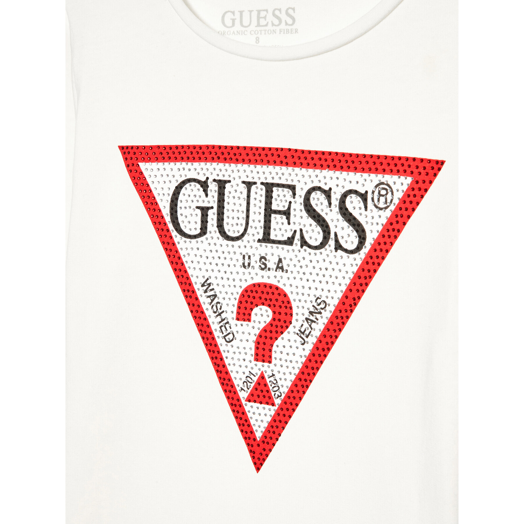 Guess Blúzka J2YI50 K6YW1 Biela Regular Fit - Pepit.sk