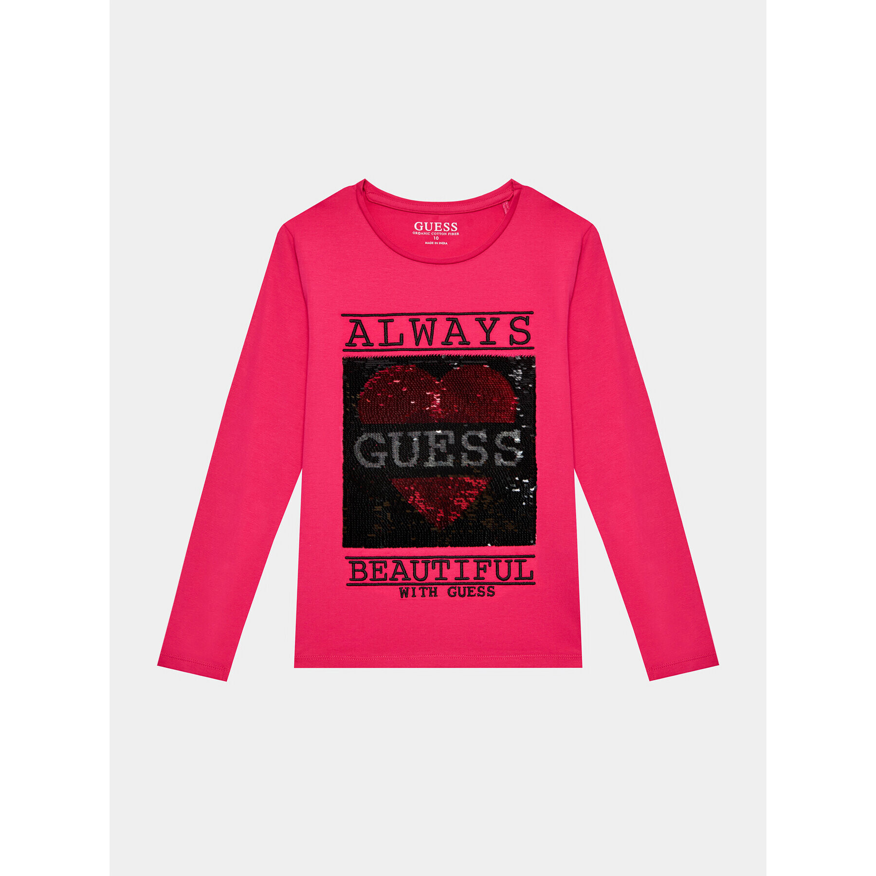 Guess Blúzka J3BI12 J1314 Ružová Regular Fit - Pepit.sk