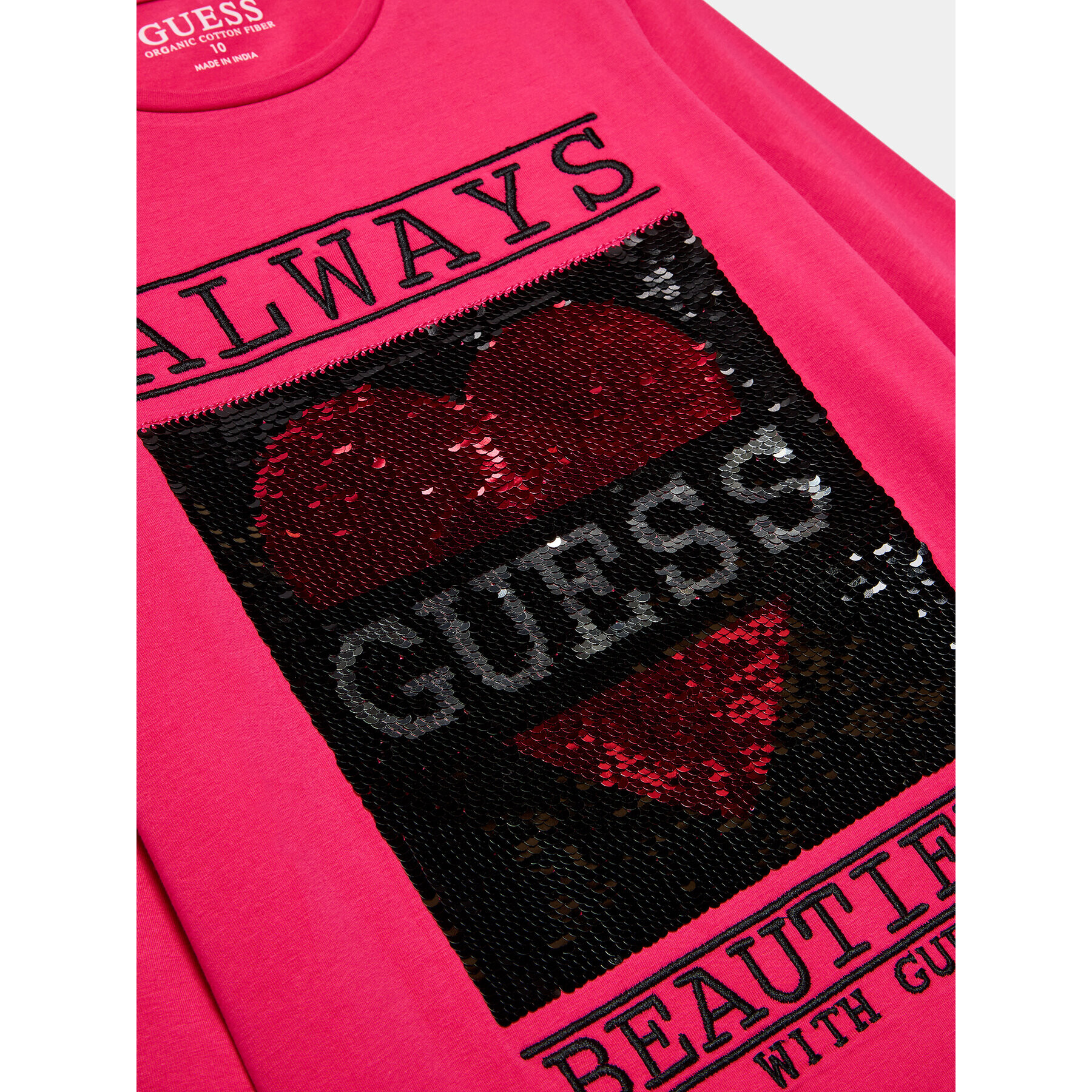 Guess Blúzka J3BI12 J1314 Ružová Regular Fit - Pepit.sk