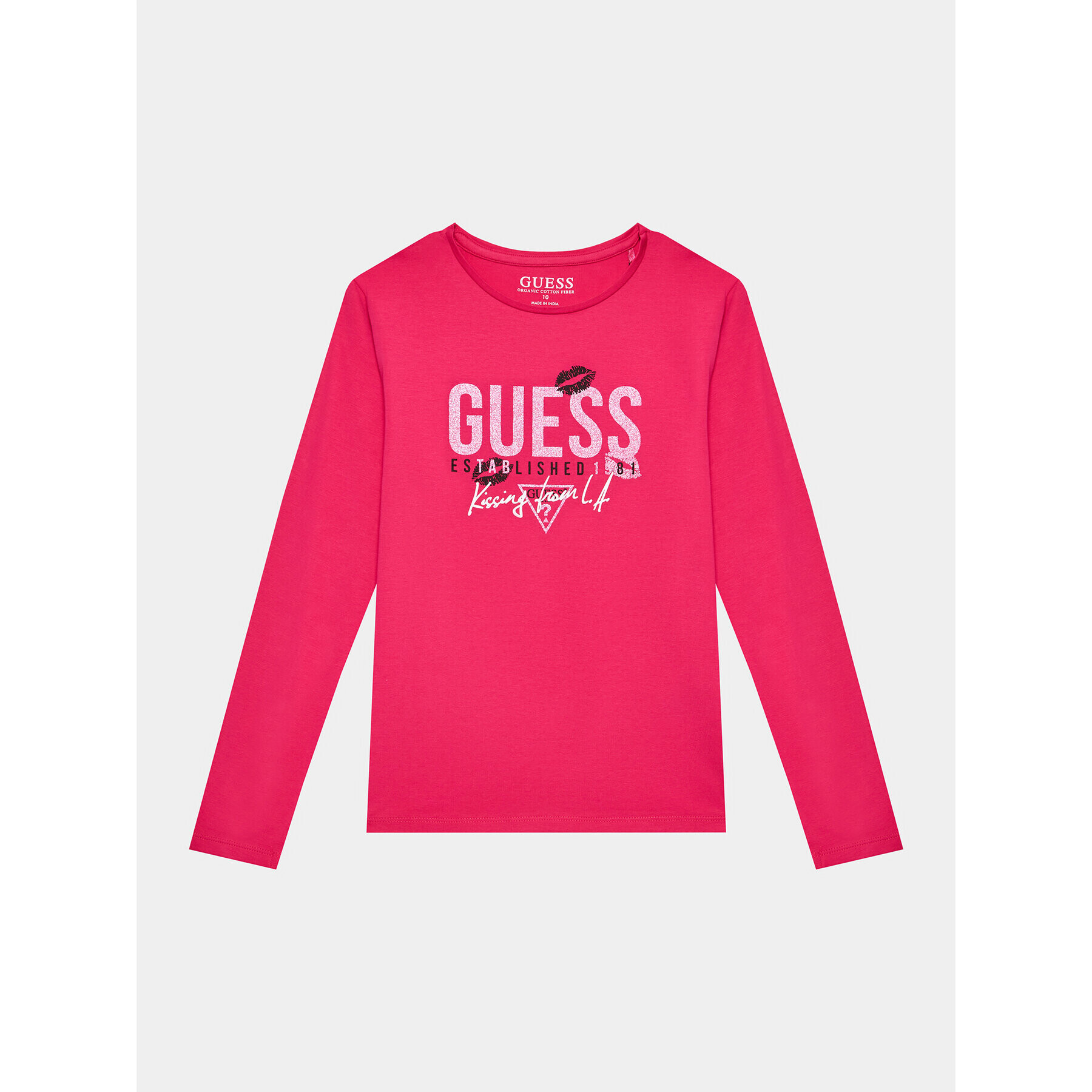 Guess Blúzka J3BI16 J1314 Ružová Regular Fit - Pepit.sk