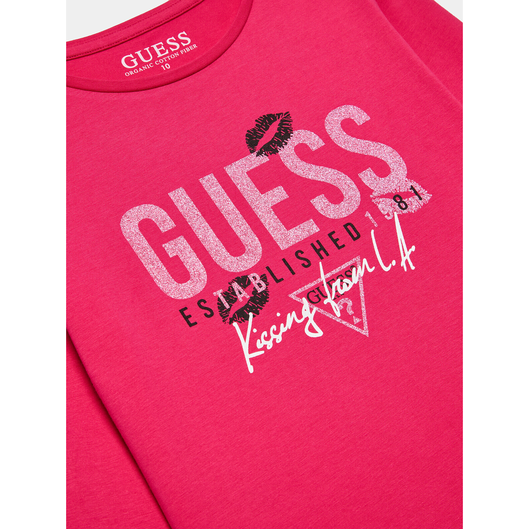 Guess Blúzka J3BI16 J1314 Ružová Regular Fit - Pepit.sk